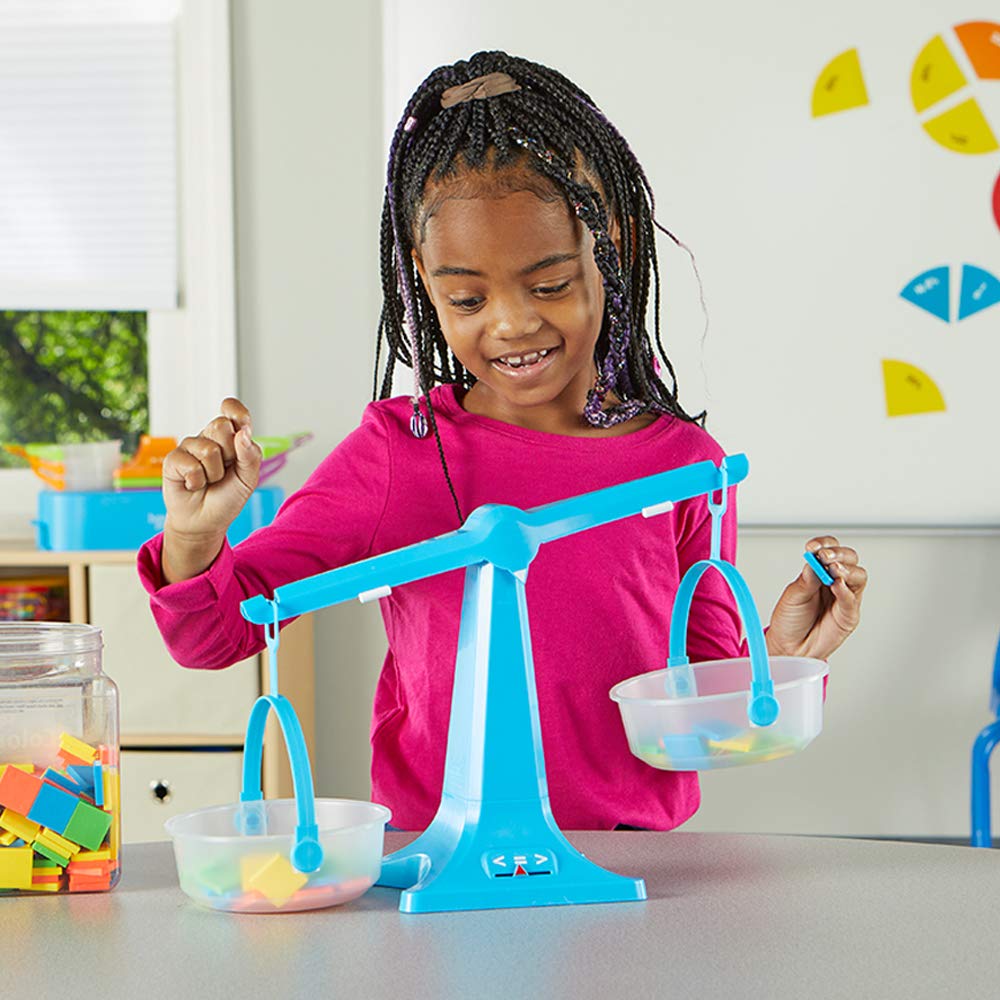 Learning Resources 93405 Nestable Pan Balances Set of 4, Multi