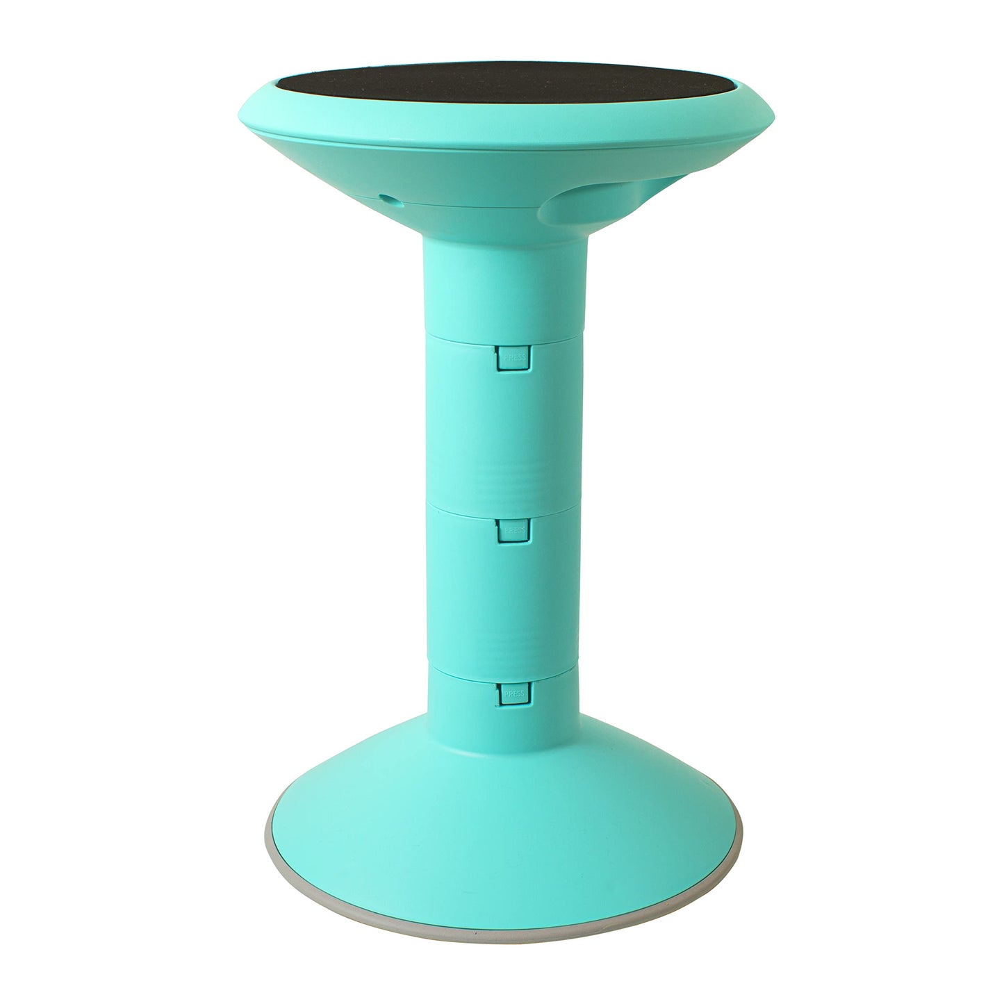Storex Active Tilt Stool – Ergonomic Seating for Flexible Office Space and Standing Desks, Adjustable 12-24 Inch Height, Teal (00325U01C)