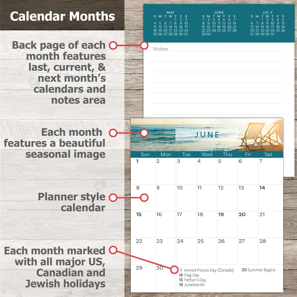 2025 Peel and Stick Magnetic Business Card Calendars, Box of 100, Includes Envelopes, Mail for 1oz Rate, Great Sales Marketing Tool (Season's Greetings)