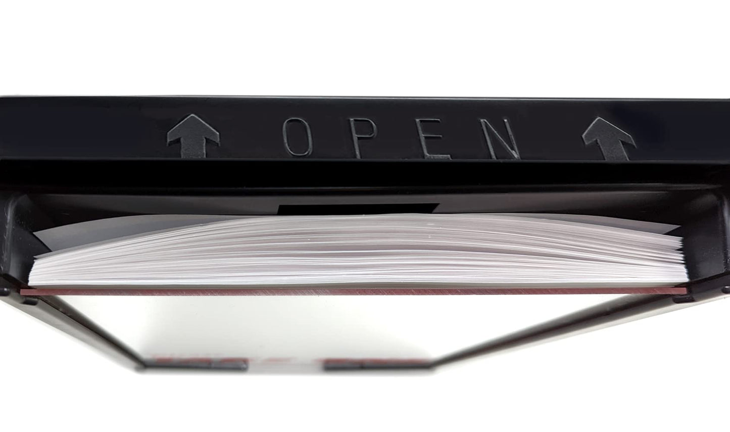 Mediz Outdoor Real Estate Brochure Box with Snap Shut Lid, Take One Document Holder Can Hold 100, 8.5 x 11 Documents, Flyers, Literature and Other Outdoor Marketing Needs