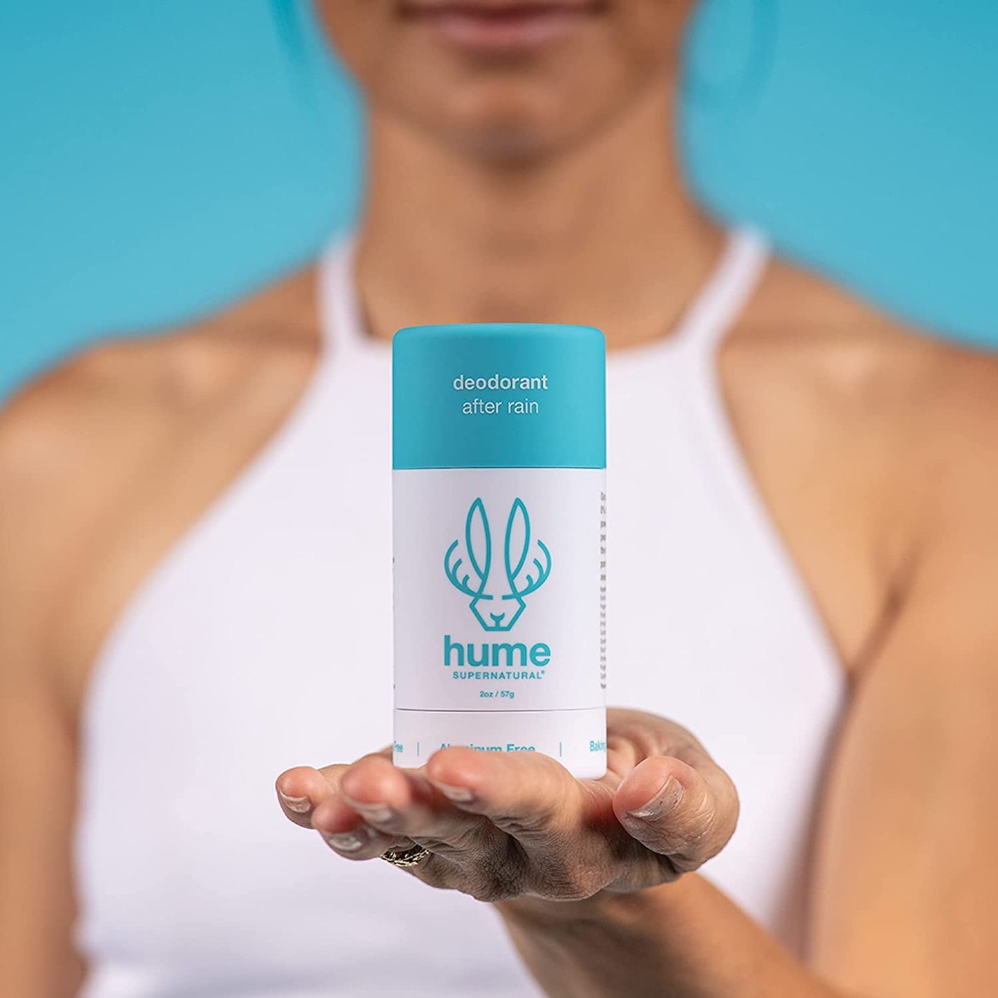 Hume Supernatural Aluminum Free Deodorant for Women & Men - Probiotic and Plant-Based, Long-Lasting Moisture Absorbing - Clean and Effective (Desert Bloom, Amber Woods & After Rain)