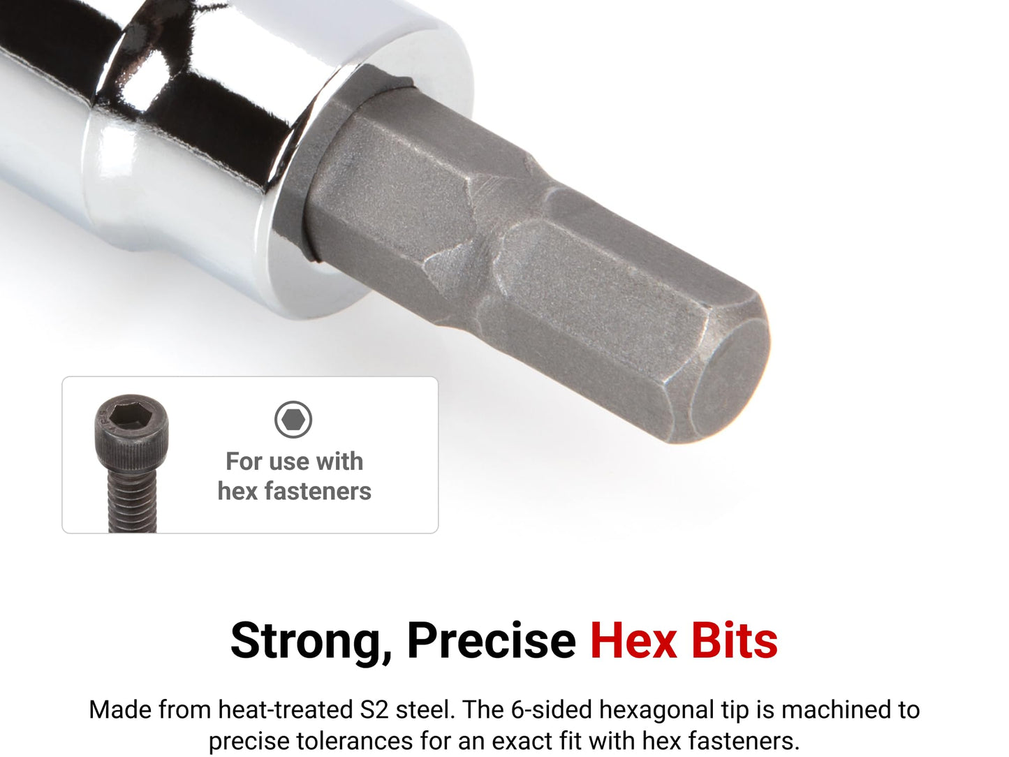 TEKTON 1/4 Inch Drive Hex Bit Socket Set with Rails and Tray, 21-Piece (5/64-5/16 in., 2-8 mm) | SHB90203