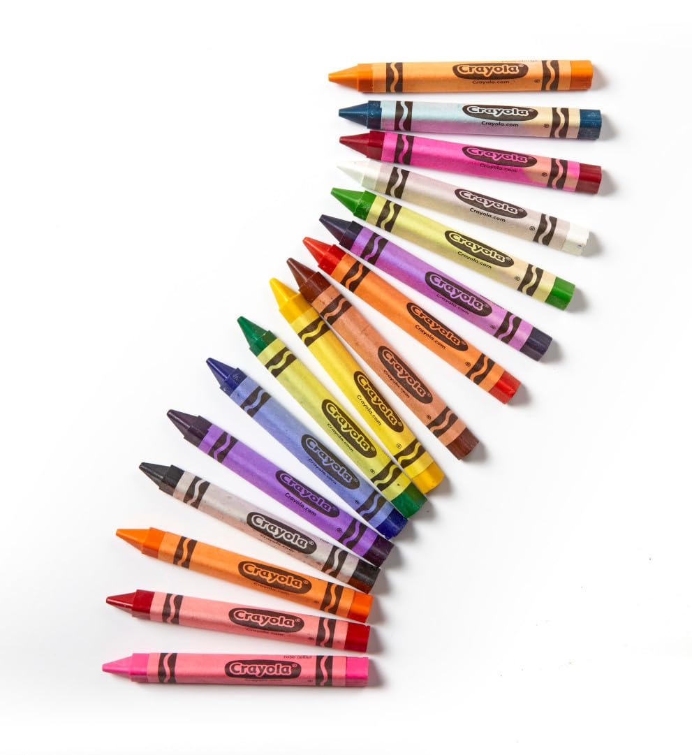Crayola BIN528039 Triangular Crayon Classpack, 16 Colors, 256 Count