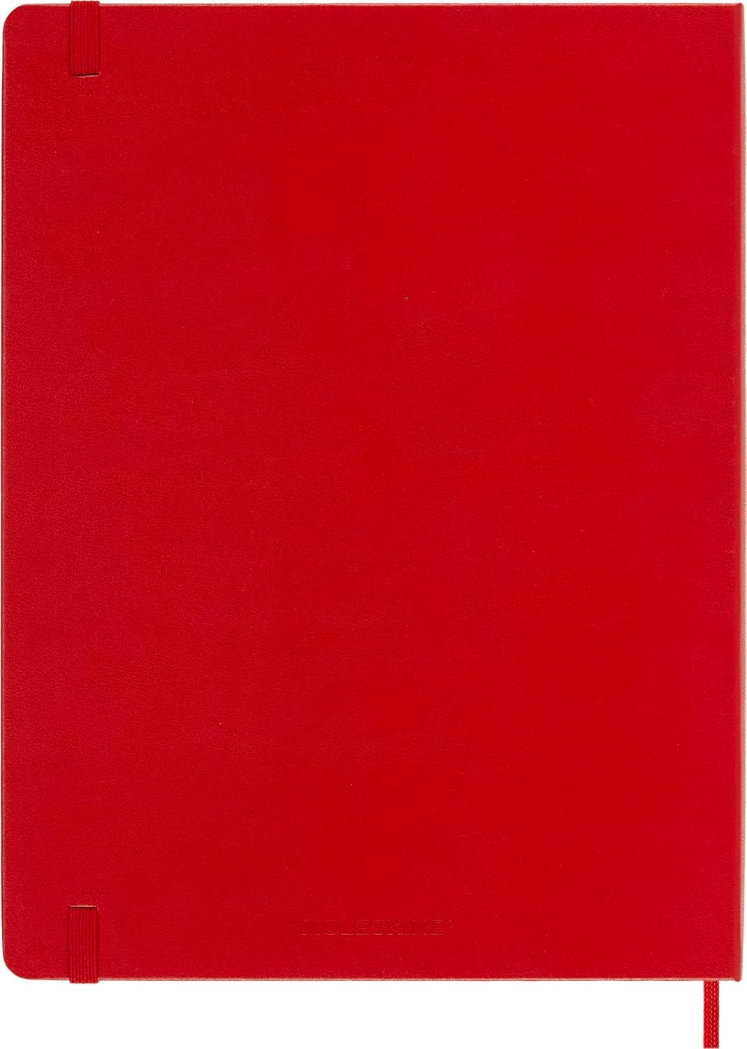 Moleskine Classic Notebook, Hard Cover, XL (7.5" x 9.5") Plain/Blank, Scarlet Red, 192 Pages (8055002855105)