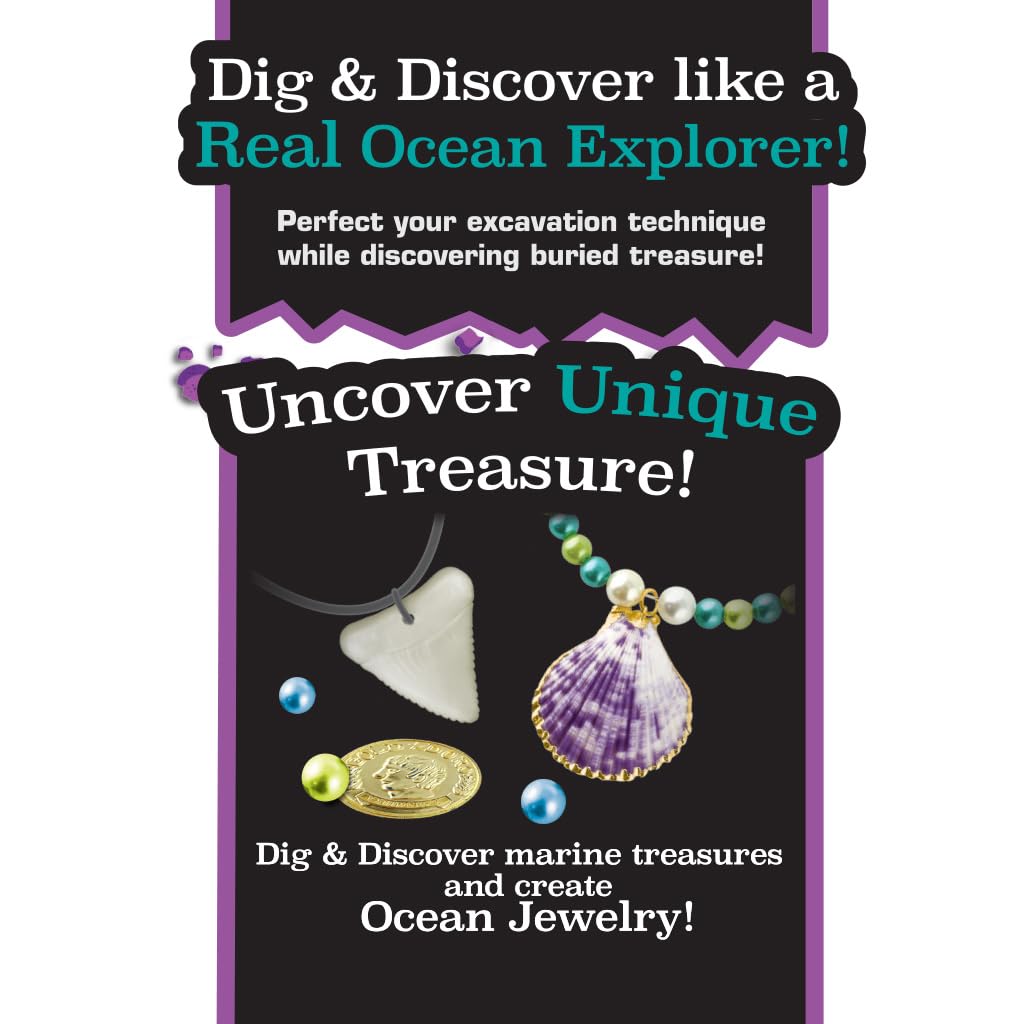 ArtSkills Epic Lab You Can Dig Ocean Discovery Kit, 30 Assorted Treasures, Tools Included