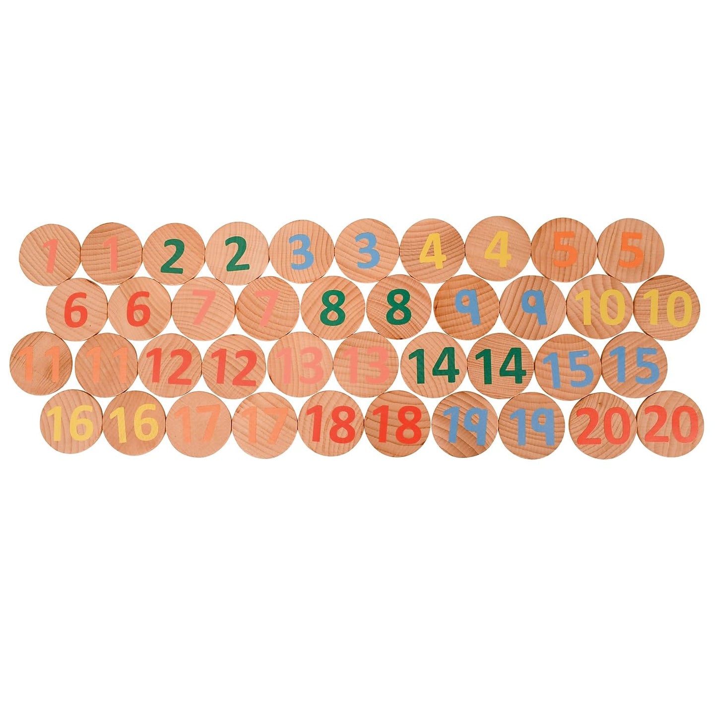 Numbers 1-20 Matching Pairs Memory Game