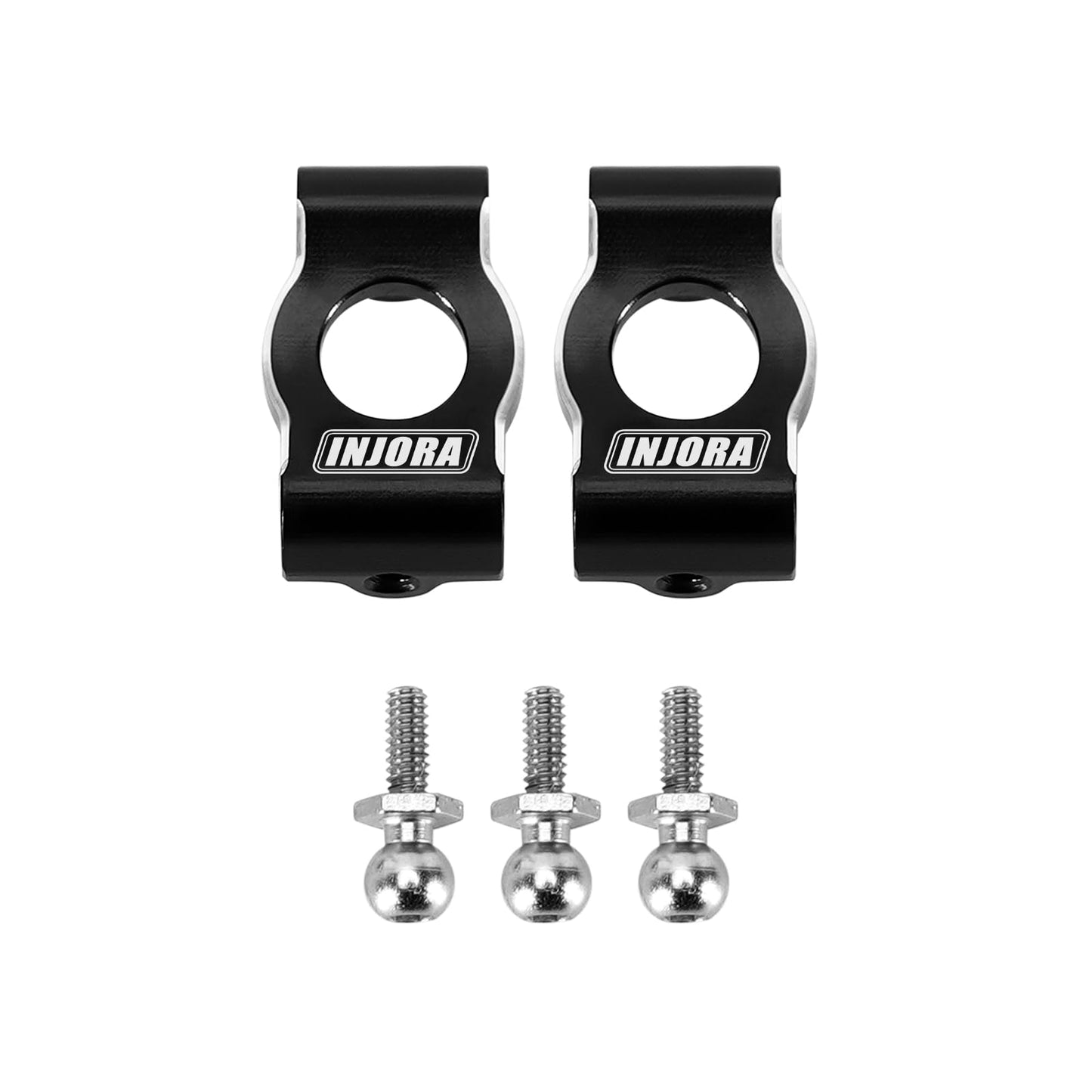 INJORA Aluminum Front Steering Knuckles, Caster Blocks C Hubs and Rear Hubs for 1/24 Buggy Losi Micro-B Upgrade