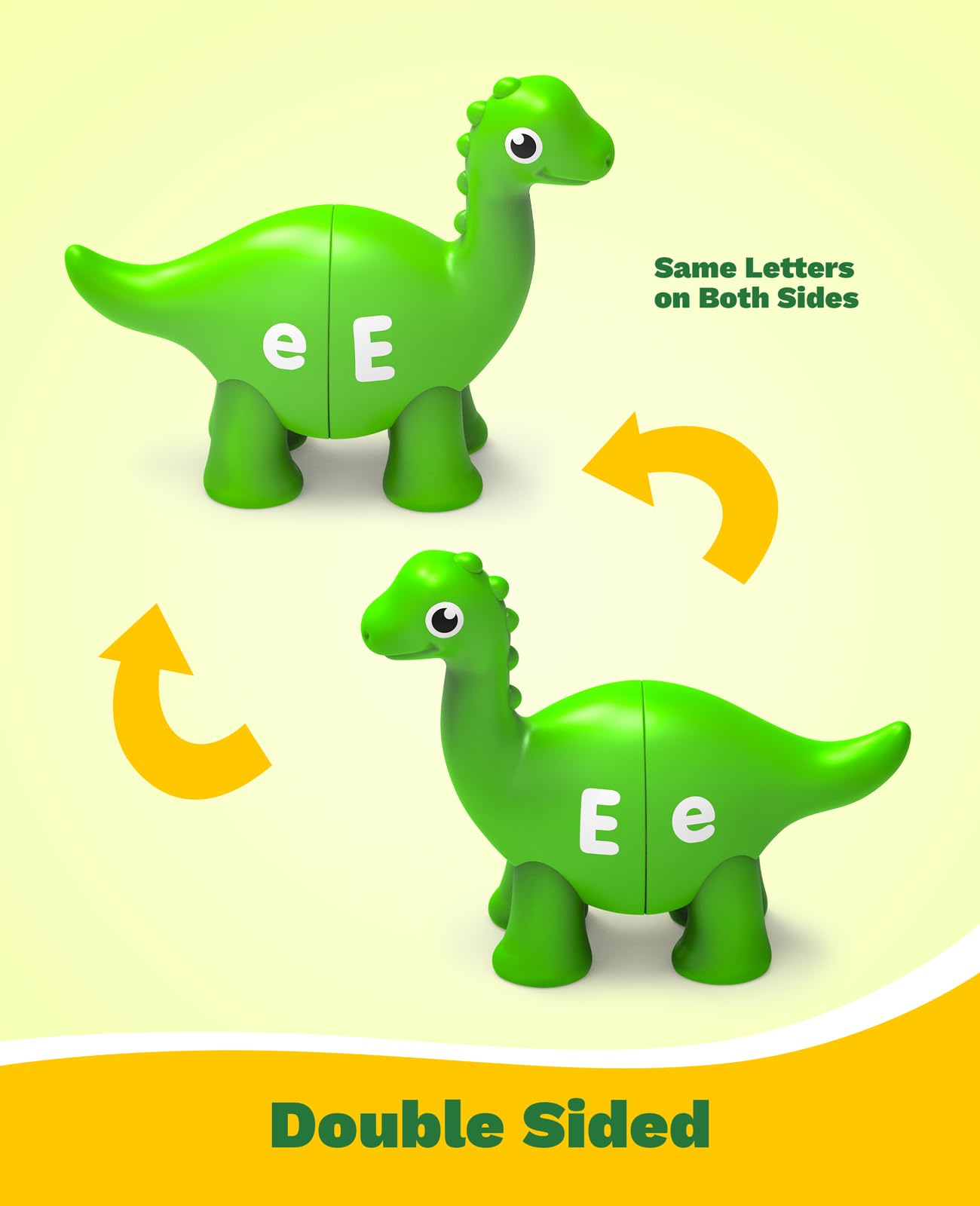Learning Toys for 2 3 4 5 Year Old, 26PCS Dinosaur Alphabet Learning Toys with Uppercase and Lowercase,Preschool Activities Montessori Fine Motor Toys for Toddlers Kids Age 18M+ Boys Girls Gift