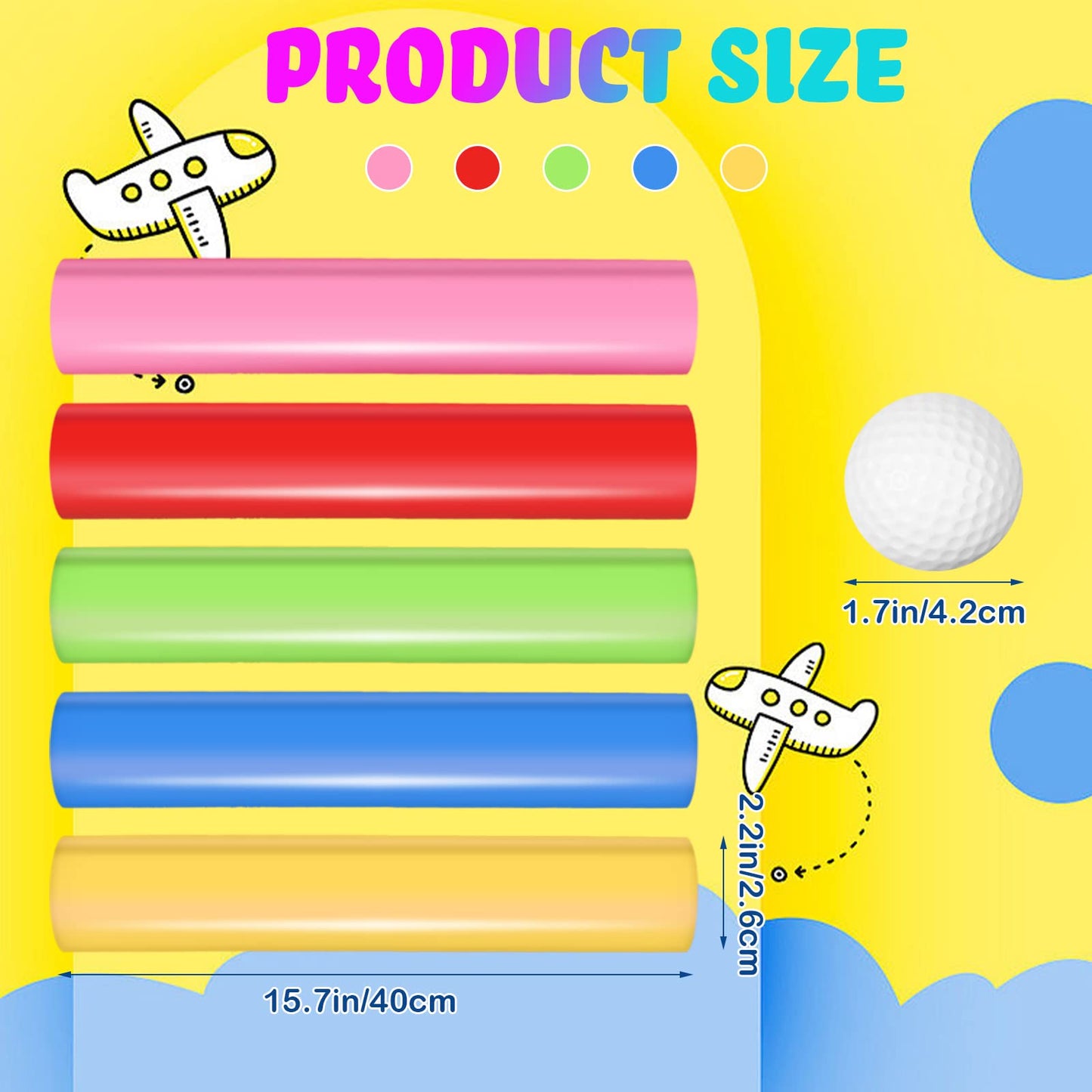 Team Building Activities Games Eamwork Group Learning Exercise Activities with Half Pipes Golf Balls Storage Bags Teamwork Kit for Adults Teens Field Day Game School Gym Outdoor Youth Sports (2 Sets)
