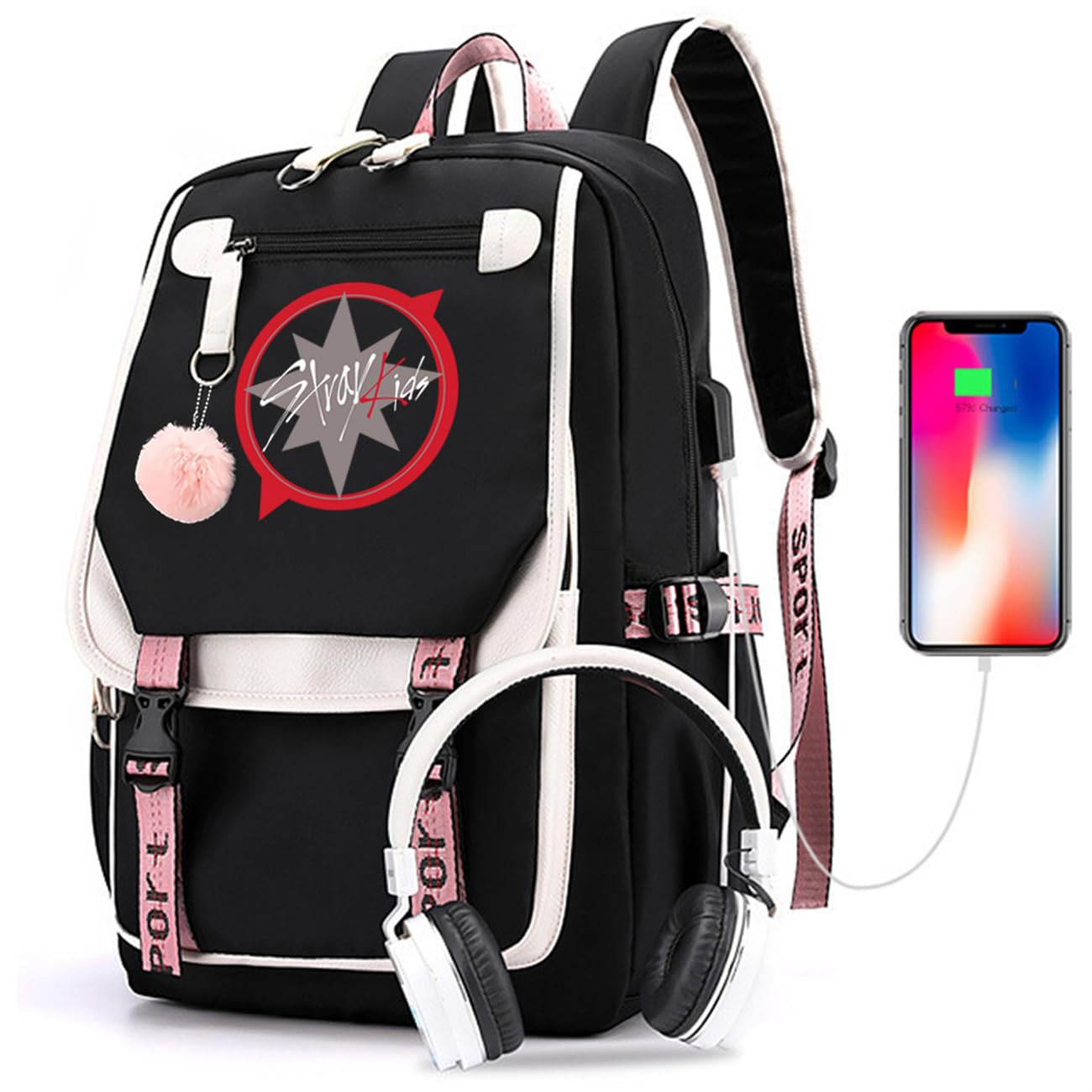 eTel Like Stray Kids Backpack Merch, Stray Kids Book Bag Casual Backpack