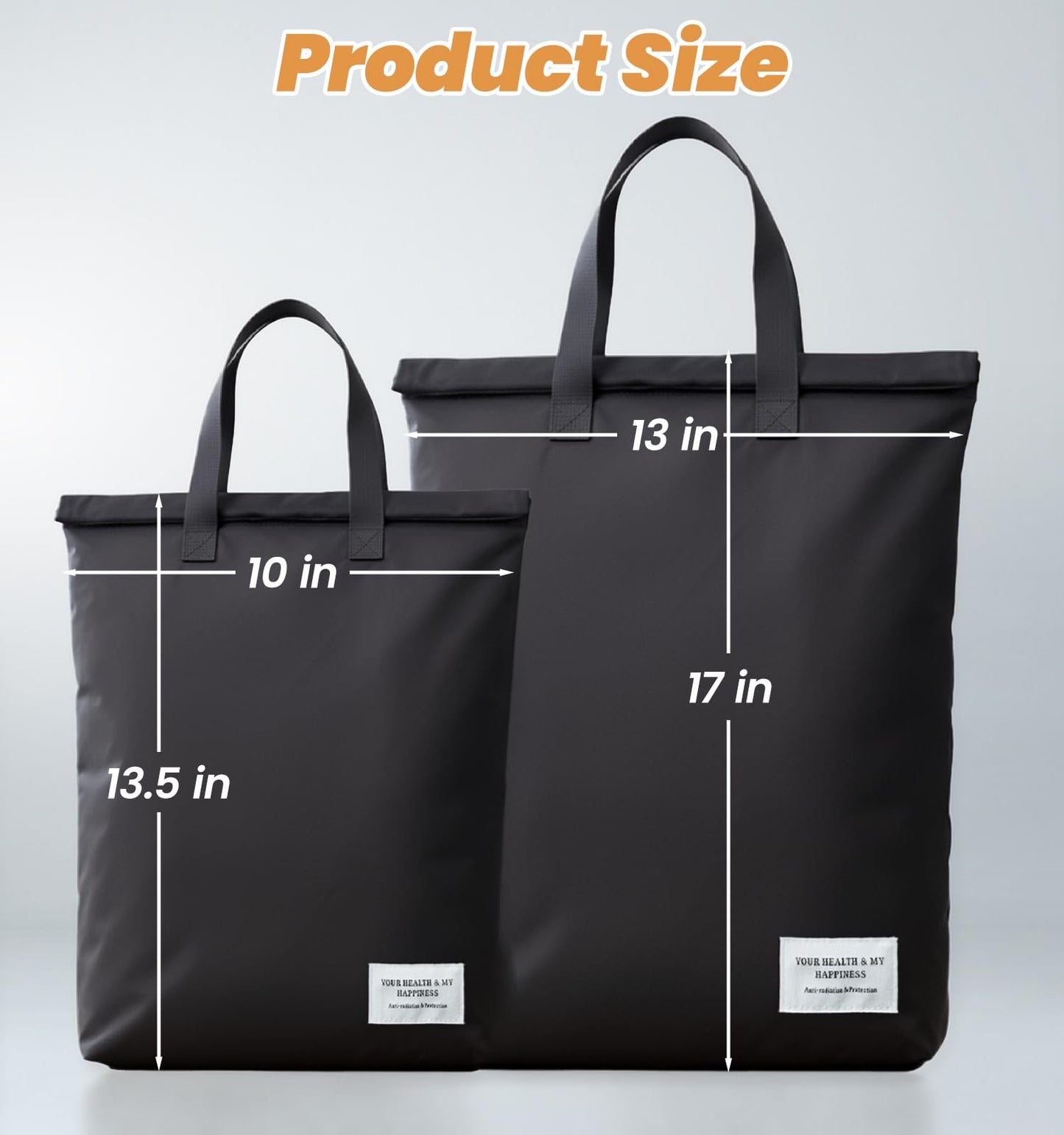 Faraday Bags with Handle,Anti-Tracking Faraday Bag for Laptops & Tablets & Phones & Car Keys,Waterproof Anti-Scratch,Anti-Theft Signal Blocking Pouch