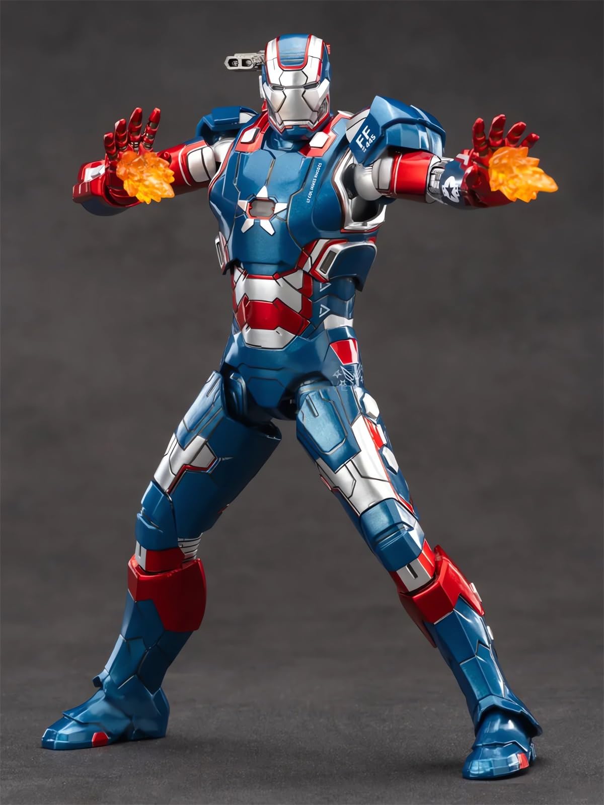 BANOBI 7 Inch Ironpatriot Action Figure (1/10 Scale) with Lots of Accessories,Exquisite Painting Collectible Toy