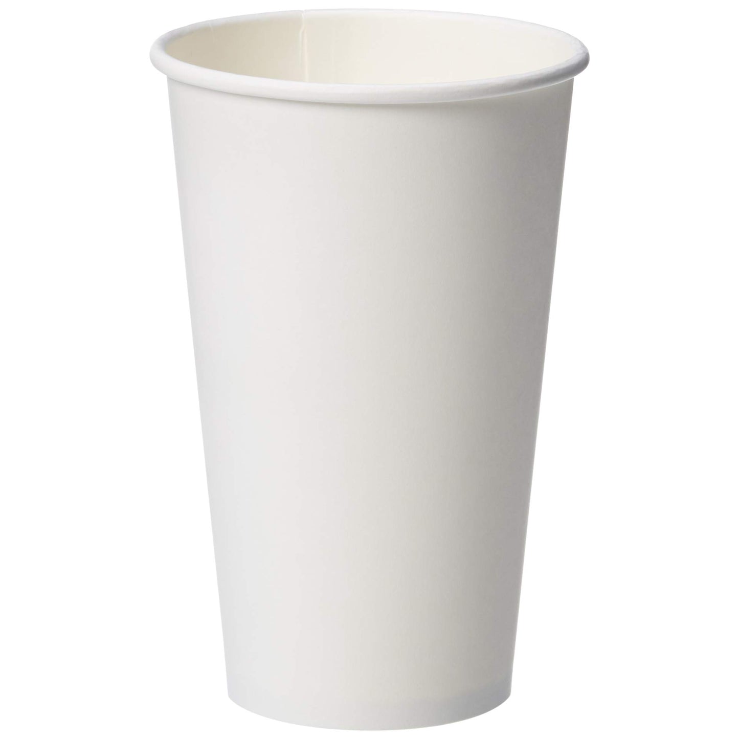 Amazon Basics Compostable Coffee Cups, 16 Ounces, Paper, 500 Count (Pack of 1), White