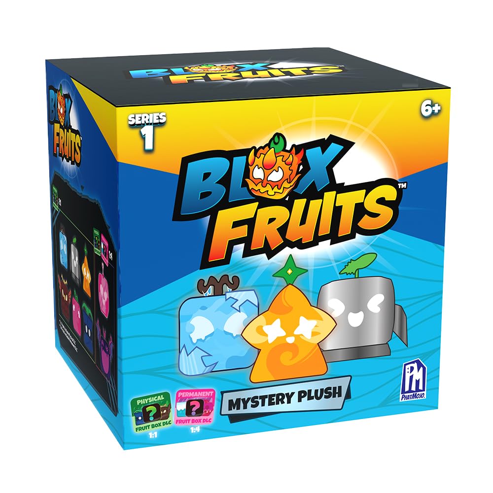 PhatMojo BLOX Fruits - Mystery Fruit Collectible Plush 2-Pack (4" Tall, Series 1) [Includes DLC, Officially Licensed]