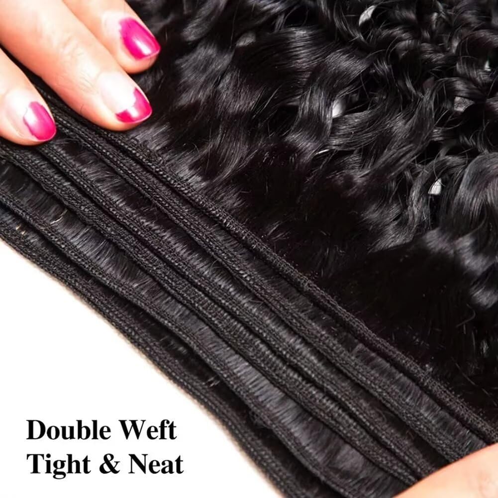 Yavida Water Wave Human Hair Bundles Wet and Wavy Human Hair Weave Bundles Brazilian Bundles Human Hair Unprocessed Remy Human Hair Water Wave Bundles 12 14 16 Inch