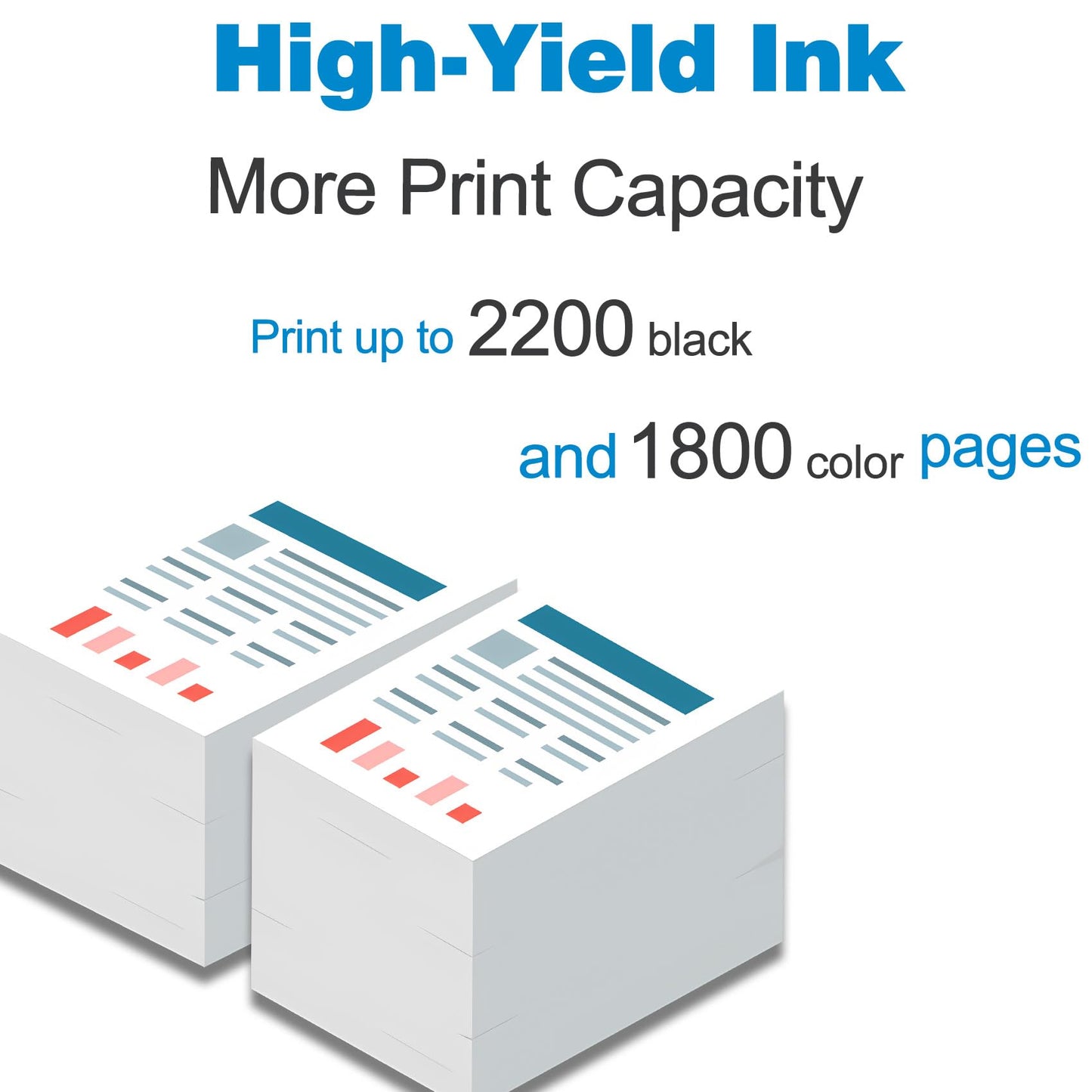 950XL 951XL Combo Compatible for HP 950 951 XL Ink Cartridge High Yield Replacement for OfficeJet Pro 8600 8610 8615 8620 8625 8630 8640 8660 8100 8110 Printers (2-Pack, Black)