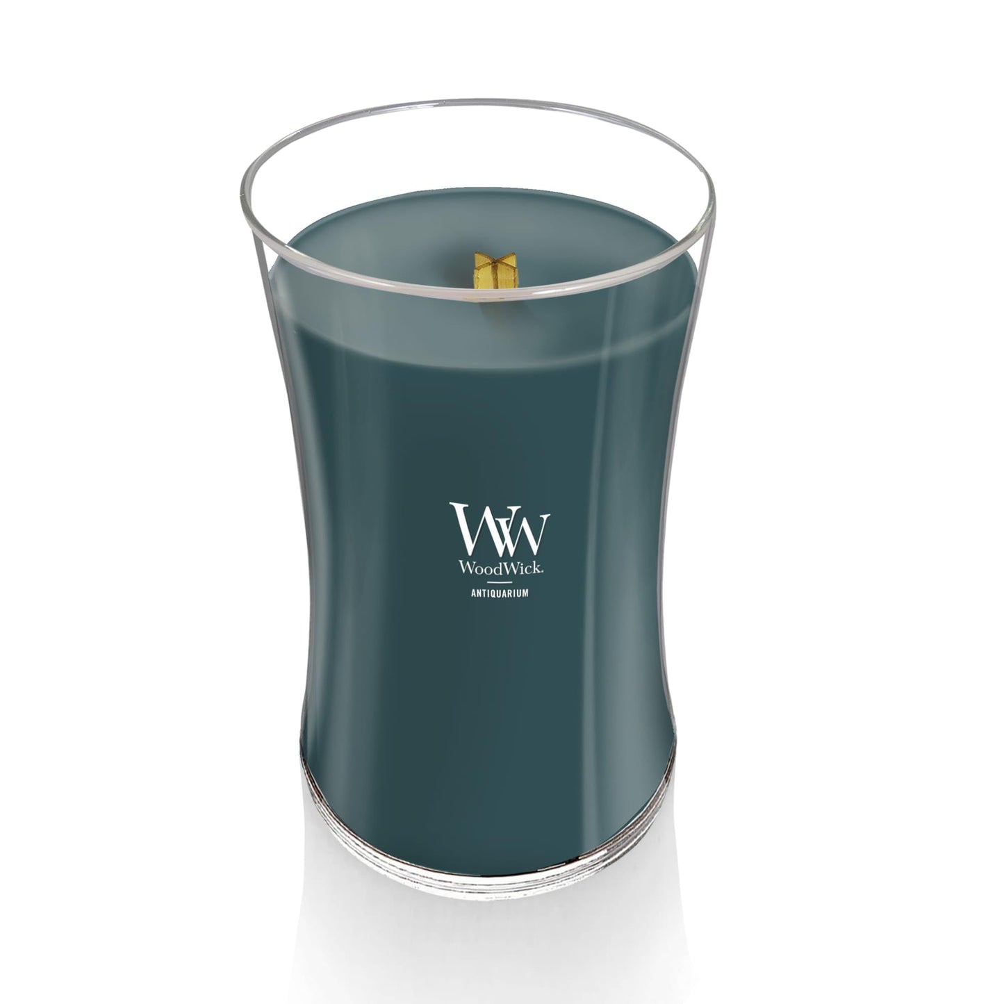 WoodWick Antiquarium Scented Large Hourglass Candle, Crackles as it Burns, Great for Gifting, 21oz