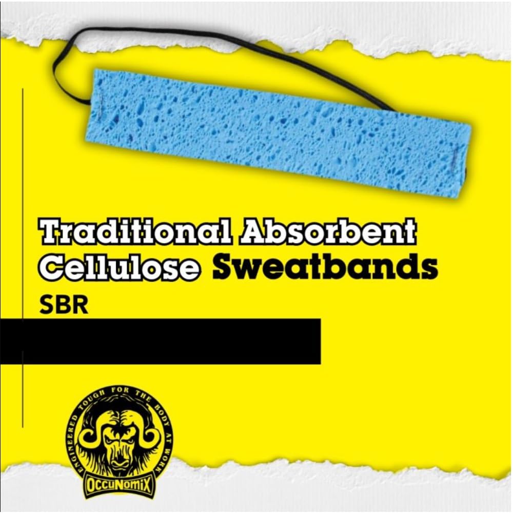 OccuNomix Blue Cellulose Sweatband, 100 PACK (SBR100)