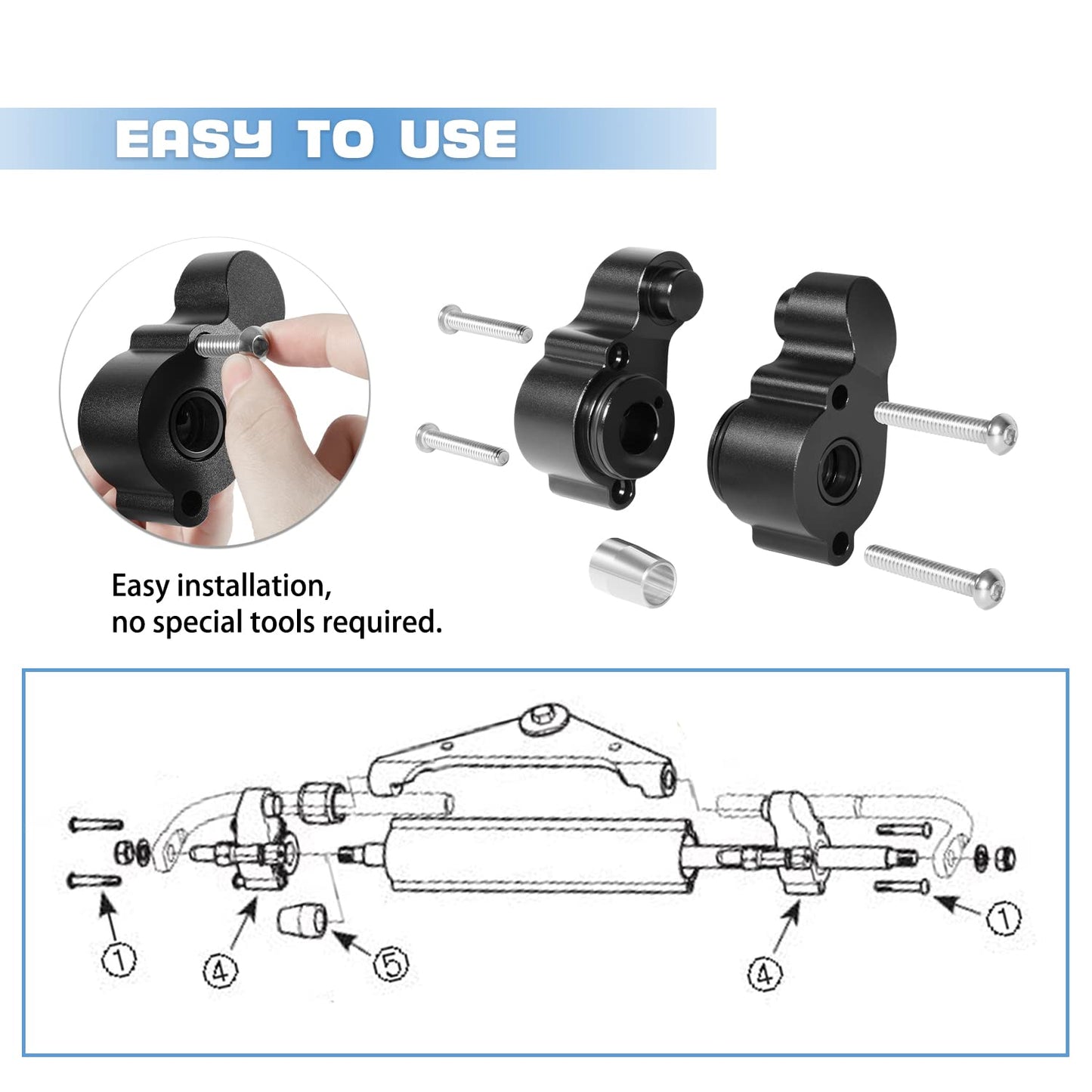 HP4600 Cylinder Gland Kit - for Baystar HC4645H HC4648H HC4658H Teleflex Marine