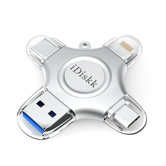 256GB【App-le Certified for iPhone 15 &16 Series】 iDiskk FLASHDRIVE 256GB USB C Thumb Drive Photo Stick for iPhone iPad Android Samsung Flash Drive for iPhone15/14/13/12/12 pro/12 Mini Storage Booster