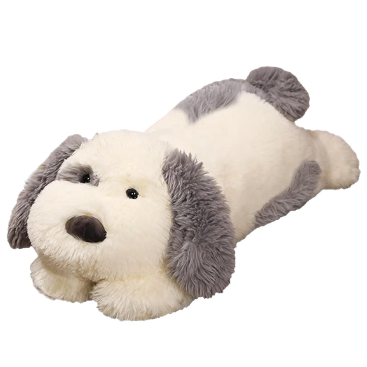 Crillop Weighted Plush Cow Stuffed Animal, 24 inches, 4 lbs, Soft Plushie for Kids and Adults (Dog Medium)