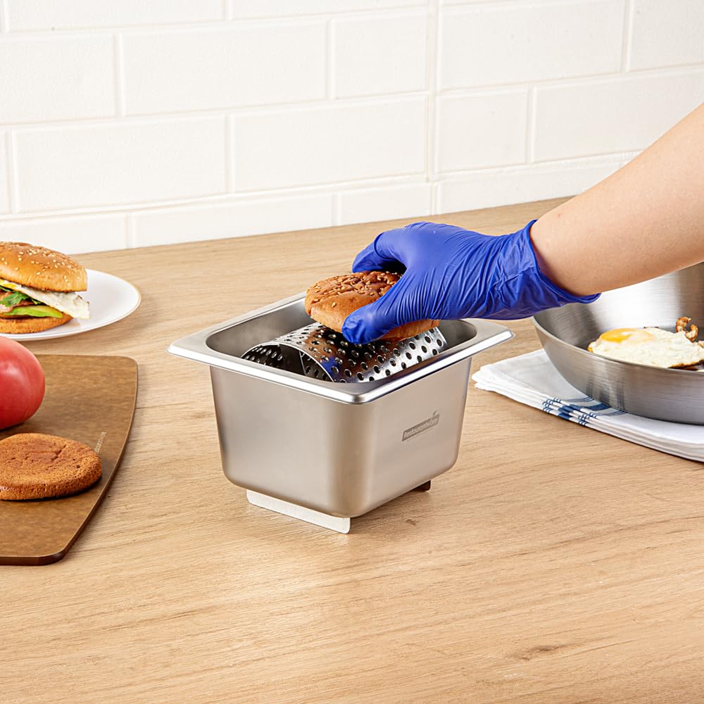 Restaurantware Met Lux Butter Spreader Roller 1 Durable Butter Wheel - Spreads Butter Evenly Raised Bottoms Stainless Steel Butter Roller For Griddle For Butter Sauces Or Oil
