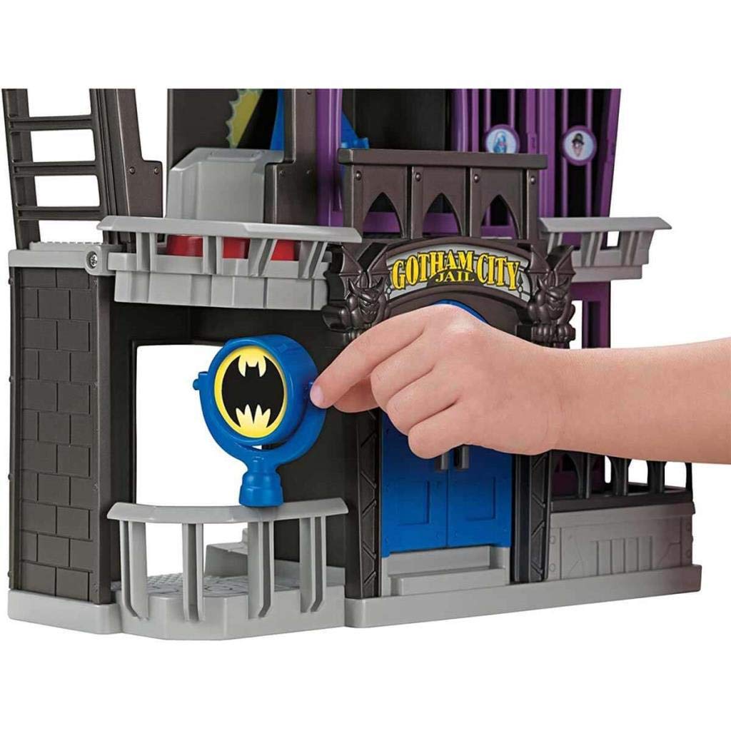 Fisher-Price Imaginext DC Super Friends, Gotham City Jail Playset with Batman and Bane Figures for preschool kids ages 3-8 years