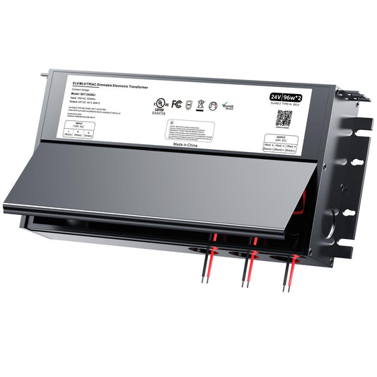 24V DC Dimmable LED Driver 192W, Triac/ELV/MLV AC to DC Compatible with Lutron, Power Supply Class2 Transformer for LED Strip Light Dimmable, Waterproof IP 65, UL&FCC-Listed