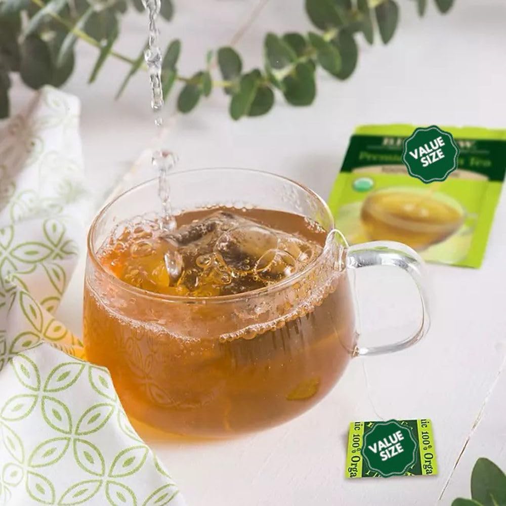 Bigelowwss Premium Organic Green Tea 140 ct. w/A Storage Bag