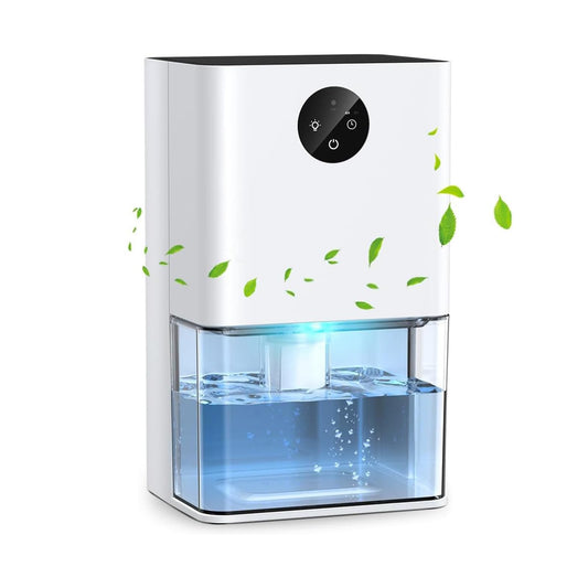 Dehumidifier, 1500ML (50 OZ) Small Dehumidifier for Home (300 Sq. Ft), Quiet with Auto Shut Off, for Bedroom, RV, Closet