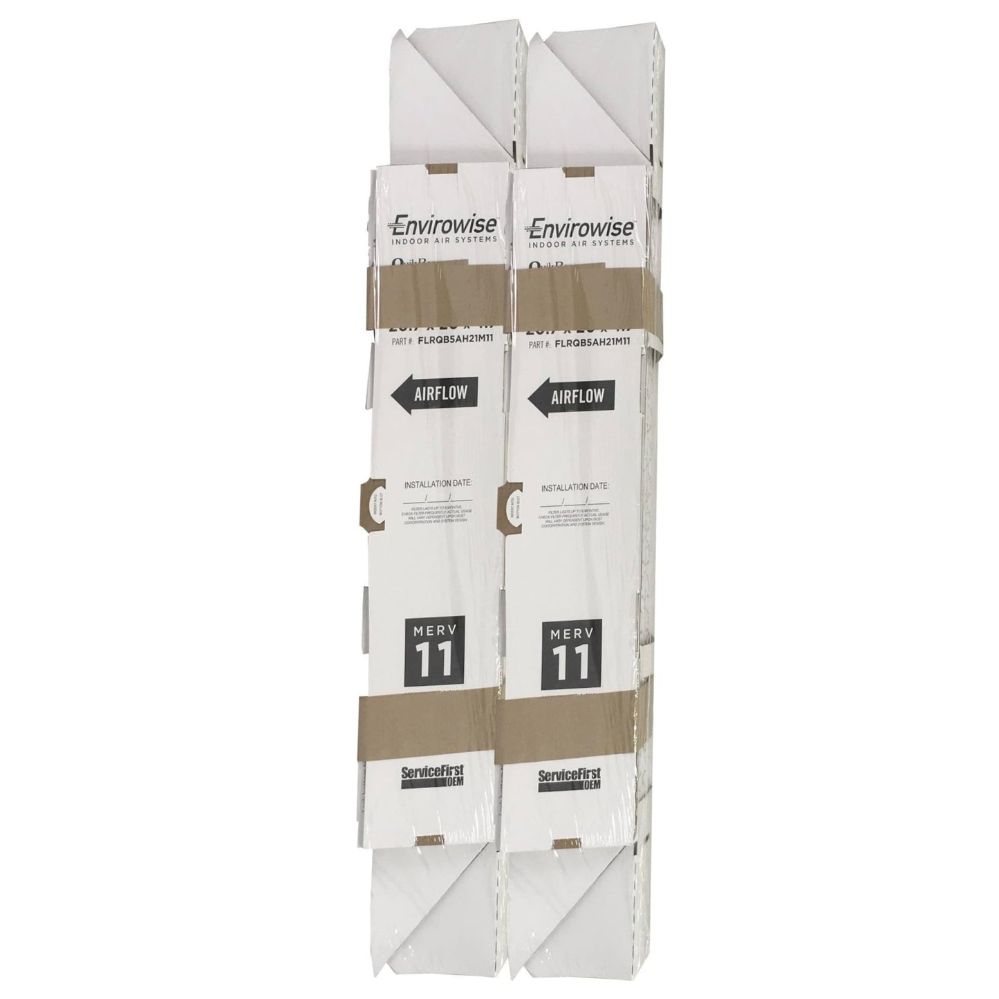 Envirowise 20.7" x 20" x 4.7" Quikbox Filter Media 2-Pack, MERV 11