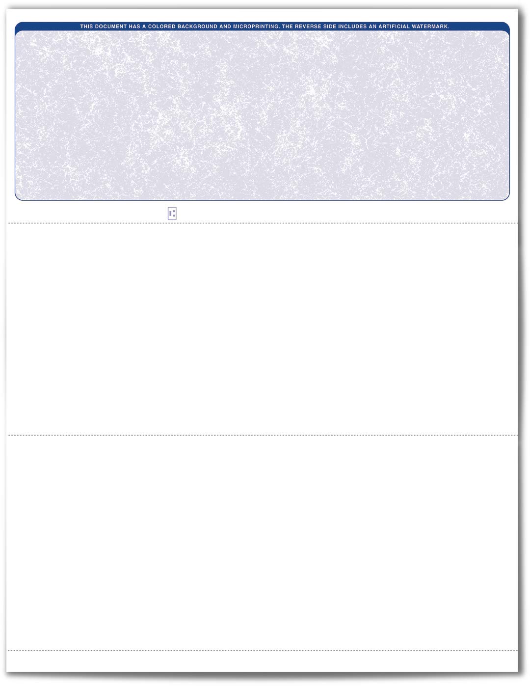 VersaCheck ValueChex - 500 Blank Business Voucher Checks - Blue Classic - 500 Sheets Form #1000 - Check on Top