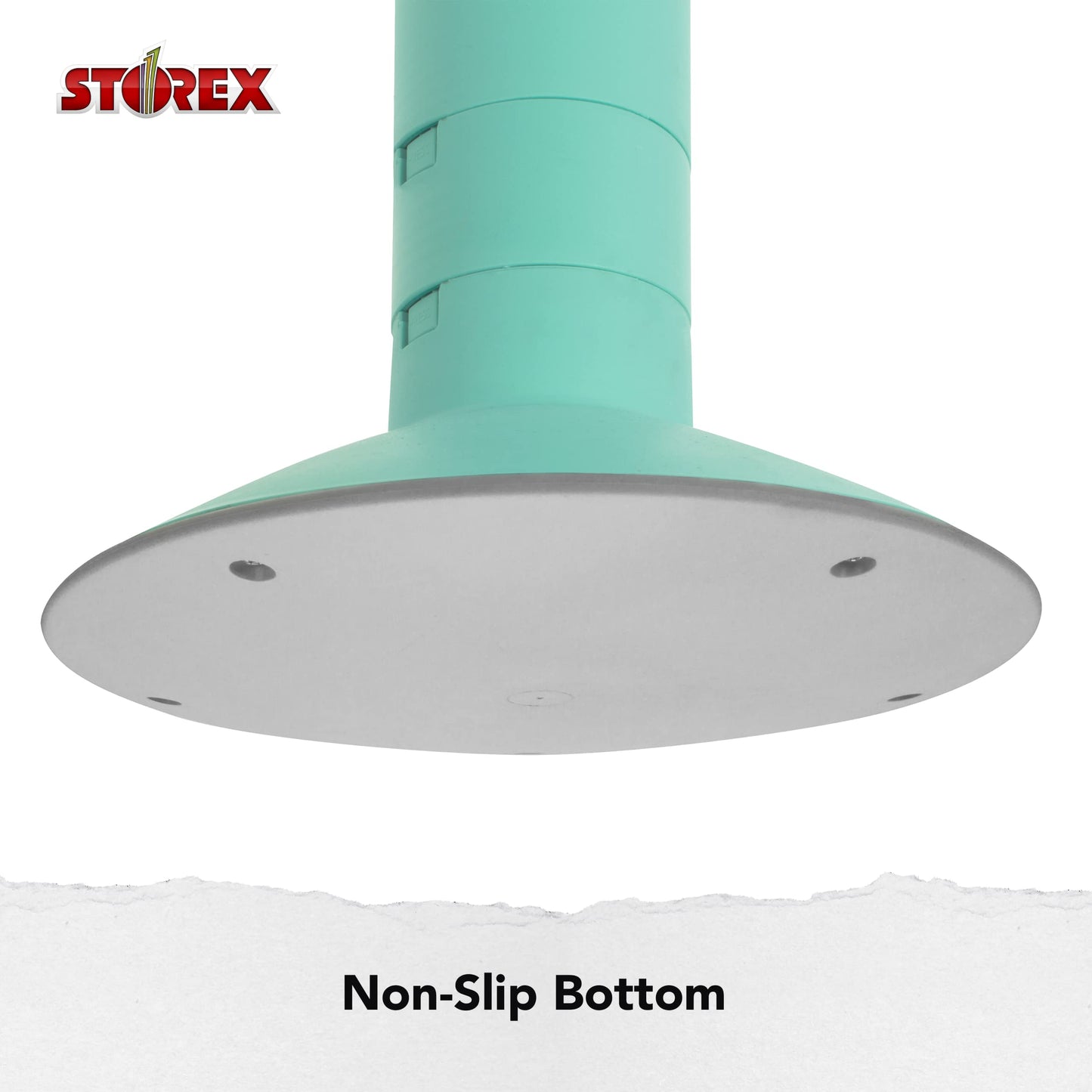 Storex Active Tilt Stool – Ergonomic Seating for Flexible Office Space and Standing Desks, Adjustable 12-24 Inch Height, Teal (00325U01C)