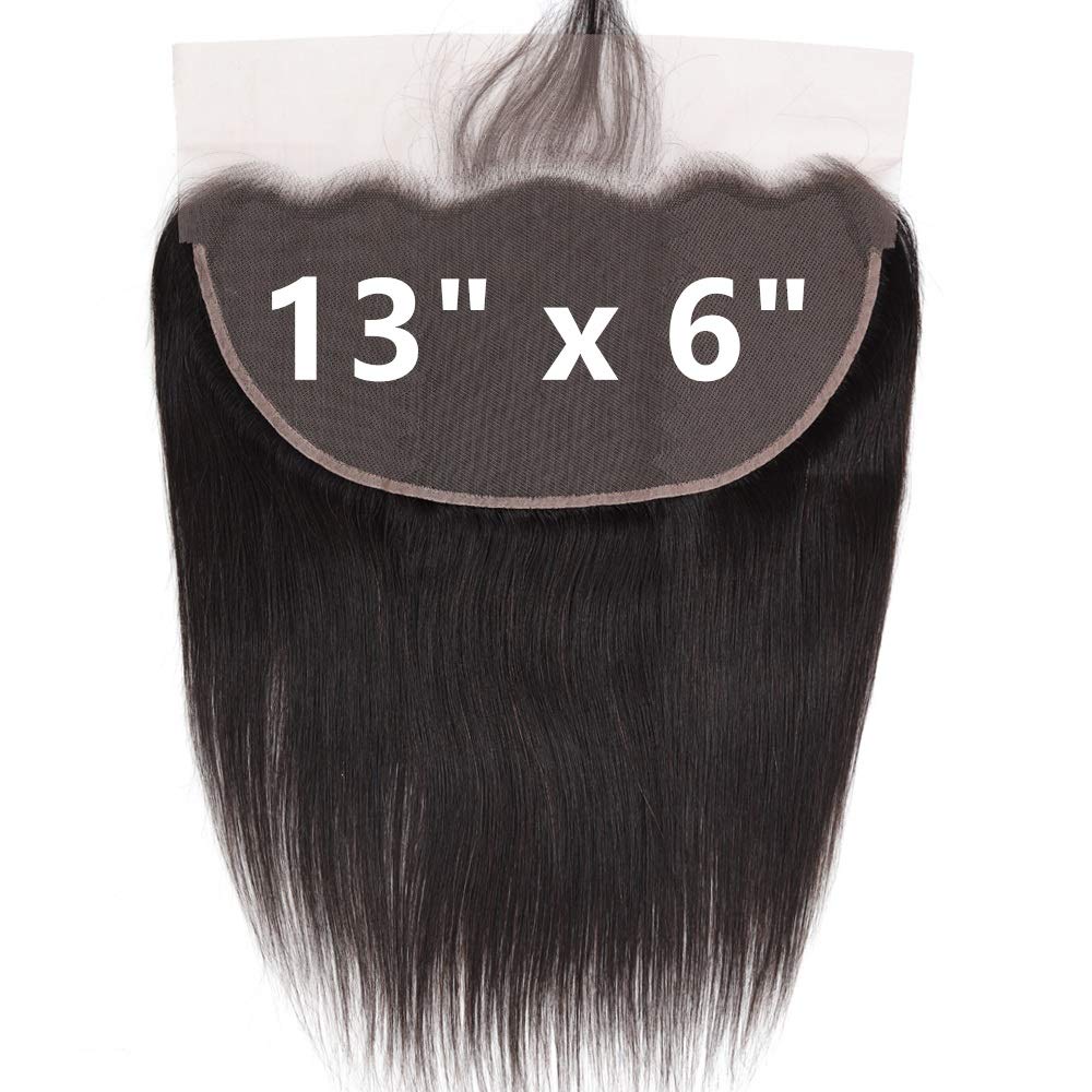 Grand Nature Frontal HD Lace Closure Only, 13x6 Frontal HD Lace, 5x5 HD Lace Closure Body Wave, Straight 4x4 Closure, 13x4 Lace Frontal HD Lace (Straight, 20"-13x6 Frontal)