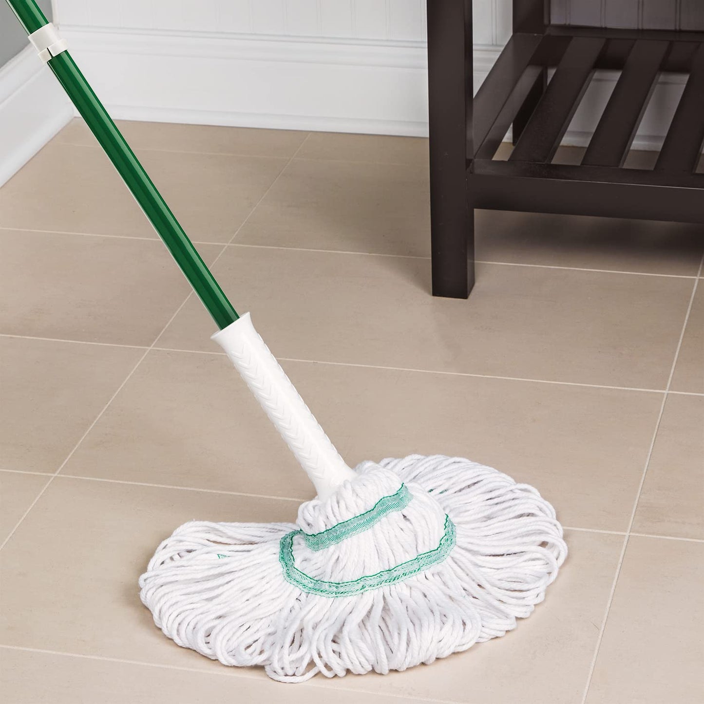 Libman Tornado Mop Refills | Self Wringing | Cotton Mop Head | Twist | Twist Head Replacement | Machine Washable | 4 Self Wring Heads | Direct Replacement Heads for The Tornado