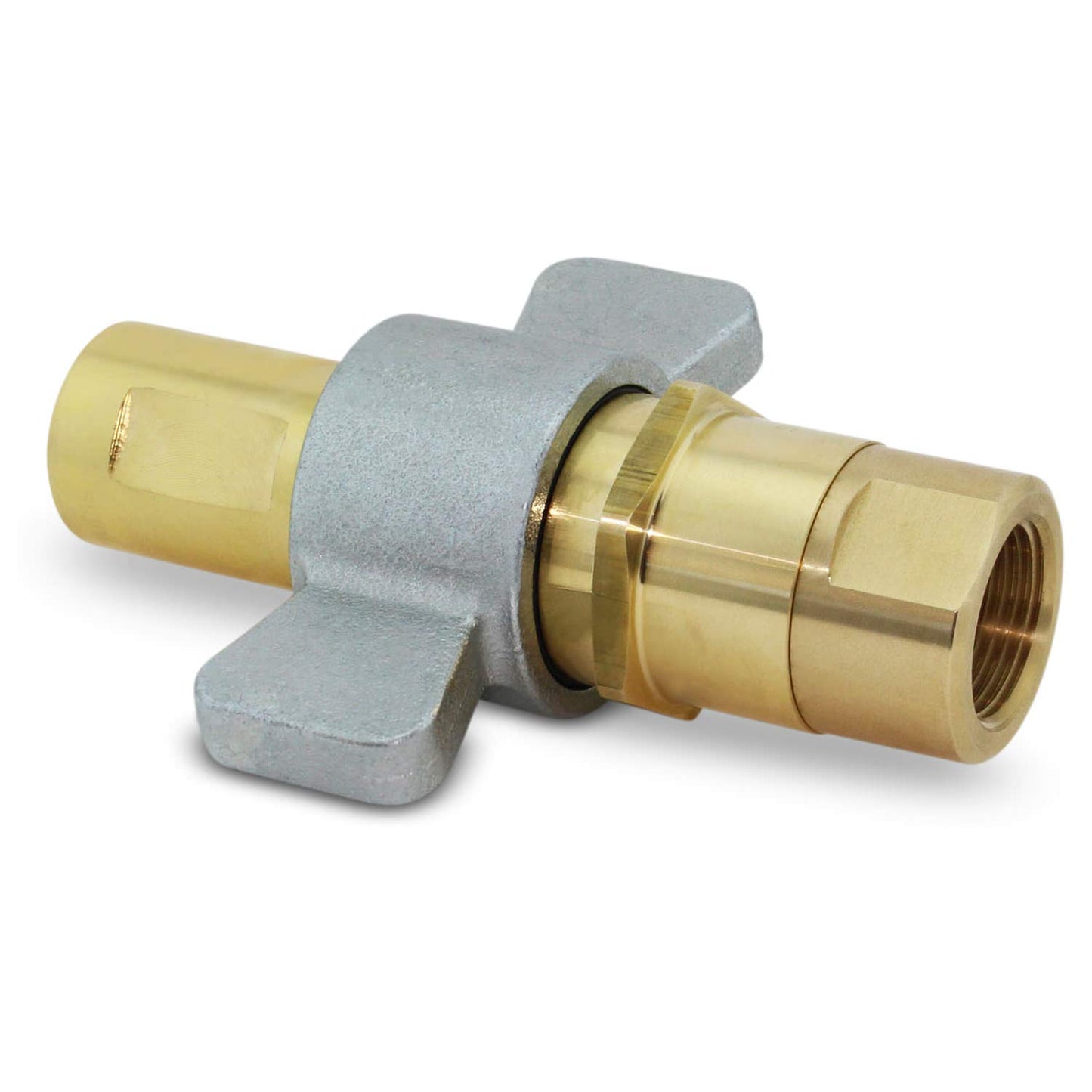 Summit Hydraulics 1" NPT Wet-Line Wing Nut Hydraulic Quick Disconnect Coupler/Coupling Set