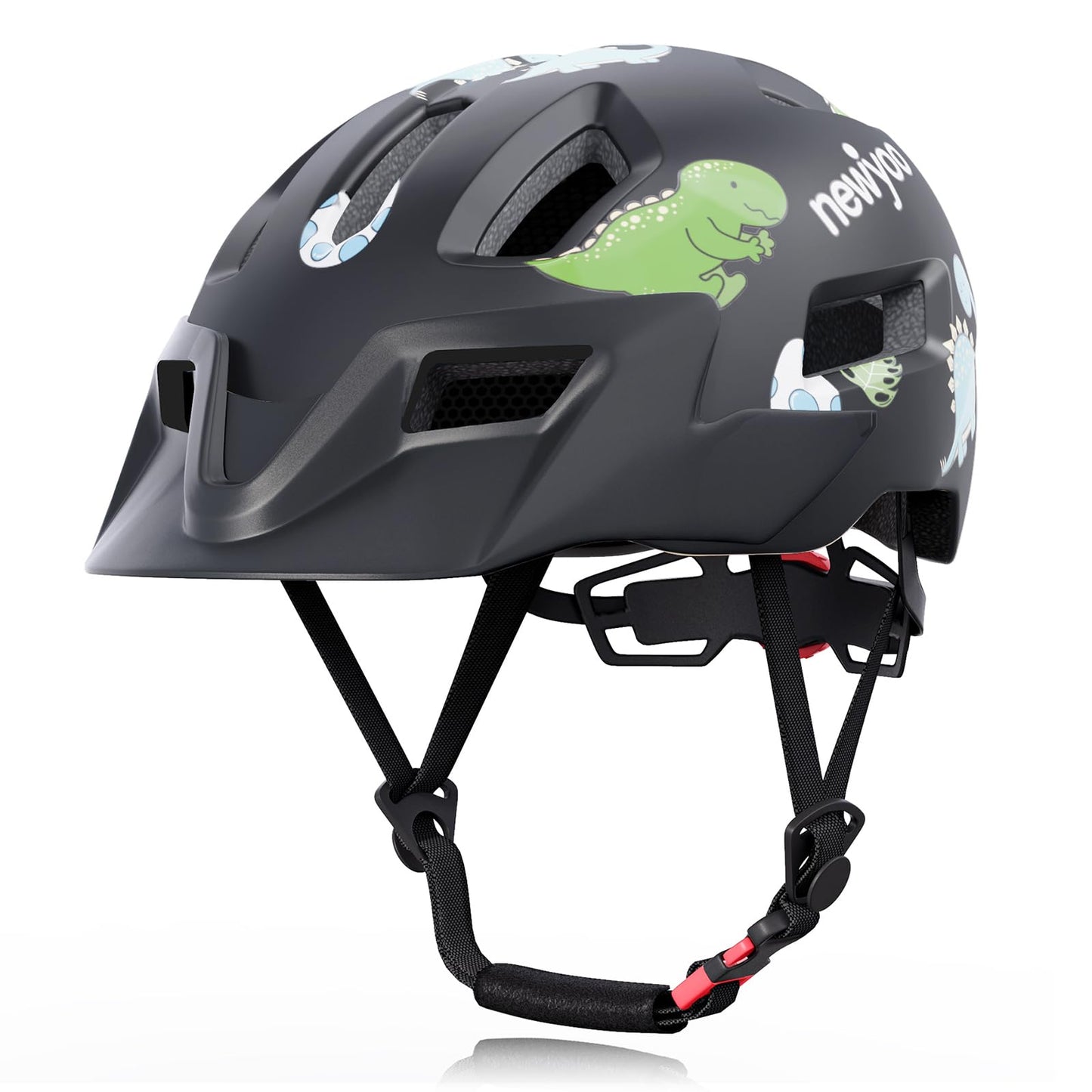 newyoo Toddler and Baby Bike Helmet, Dial Fit Adjustment, Kids Age 1-5 Year Olds, Girls and Boys Suggested Fit 48-52 cm, Black