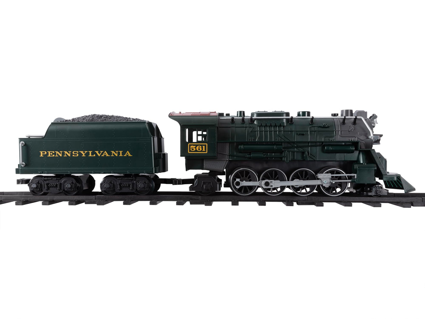 Lionel Battery-Operated Pennsylvania Flyer Freight Toy Train Set with Bluetooth, Locomotive, Train Cars, & Track with Authentic Train Sounds, Lights, & Water Vapor Smoke Effects for Kids 4+