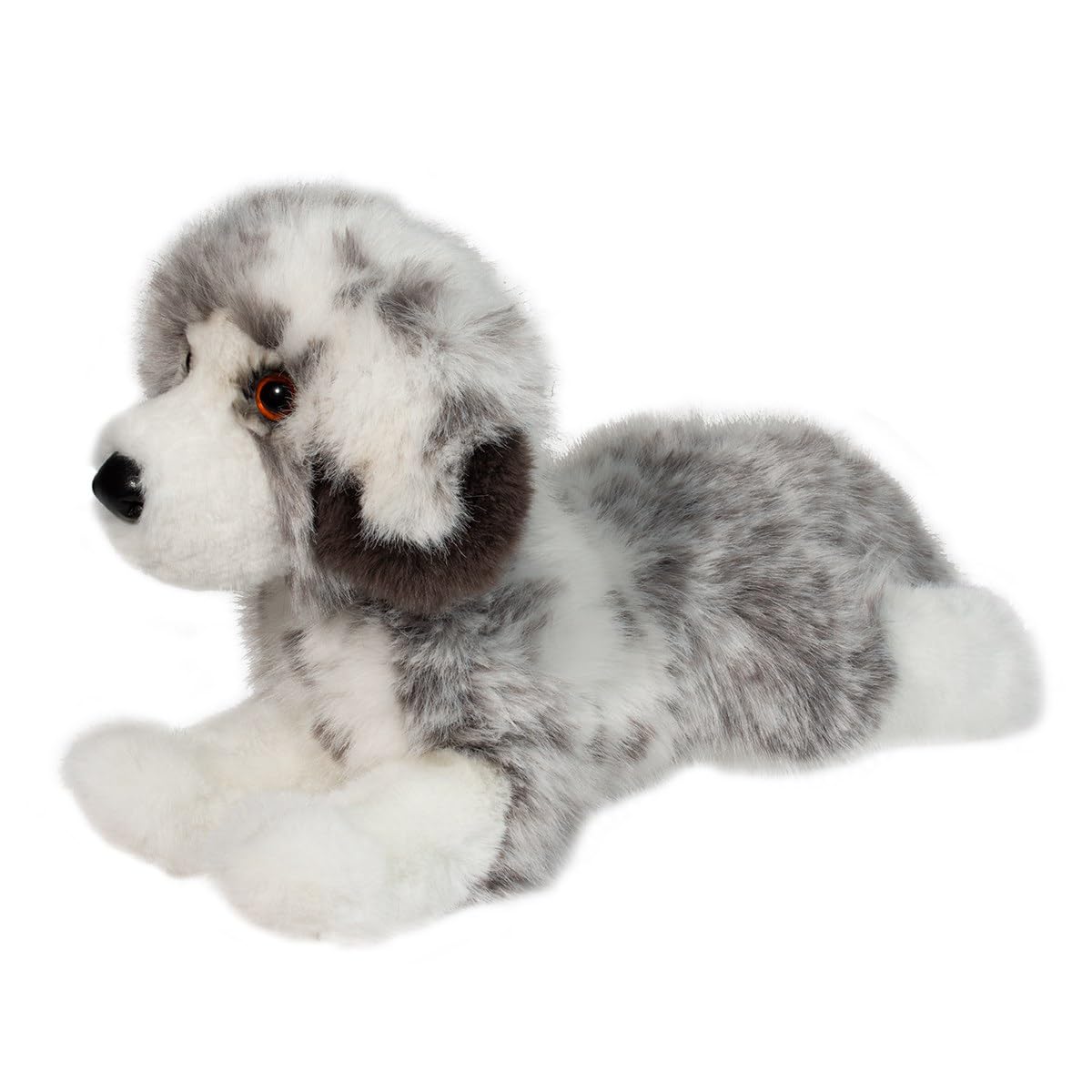 Douglas Skylar Dlux Australian Shepherd Plush Stuffed Animal - 12-Inch Sitting Dog