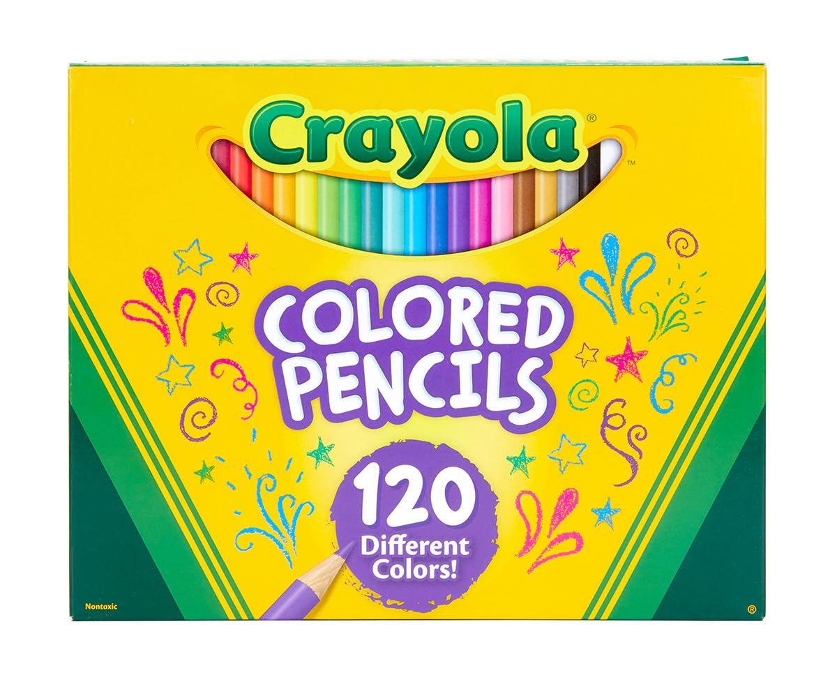 Crayola 68-8020 120 Count Colored Pencils