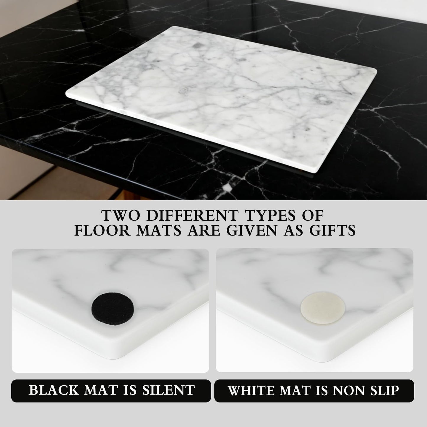 PracFit Italian Carrara White Marble Cutting Board for Kitchen 12×16 In – Stone Cutting Board, Pastry Board for Baking, Cheese & Charcuterie, Granite-Like Durable and Elegant Food Preparation