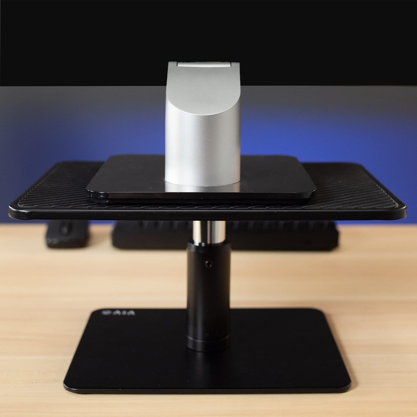 VIVO Universal Height Adjustable Ergonomic Computer Monitor and Laptop Riser Tabletop Desk Stand, Black, STAND-V000SB