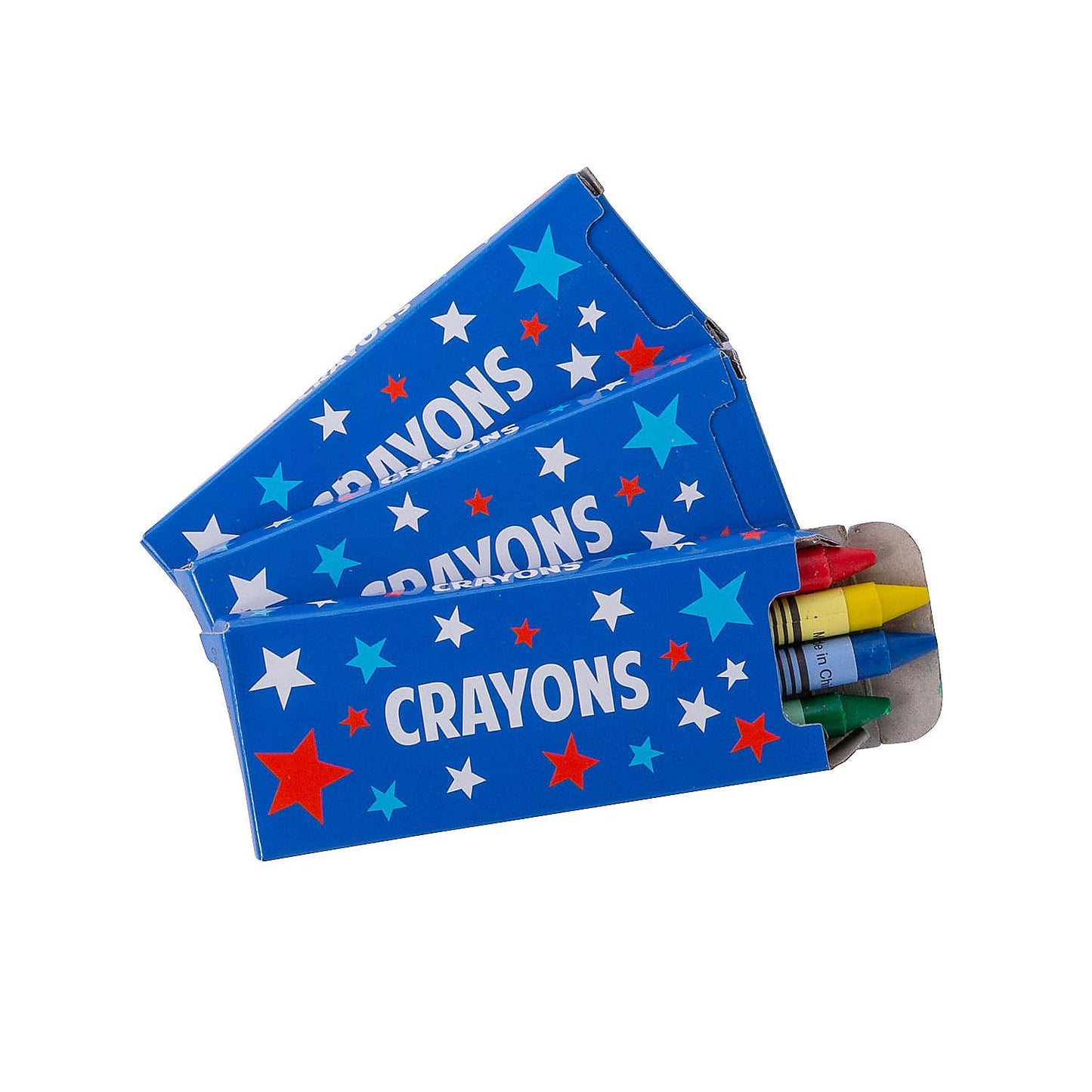 Fun Express 4-Color Patriotic Crayons - 24 Boxes