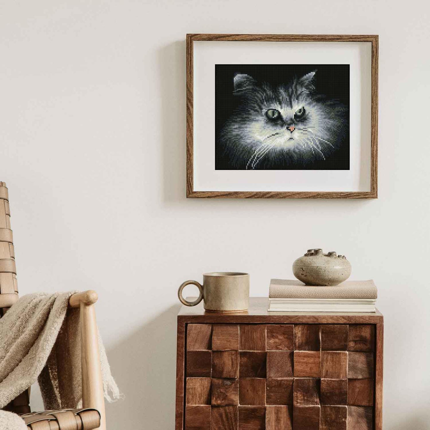 Diamond Dotz Square Diamond Facet Art Kit 9.8"X12.6"-Shadow Cat -DQ7002