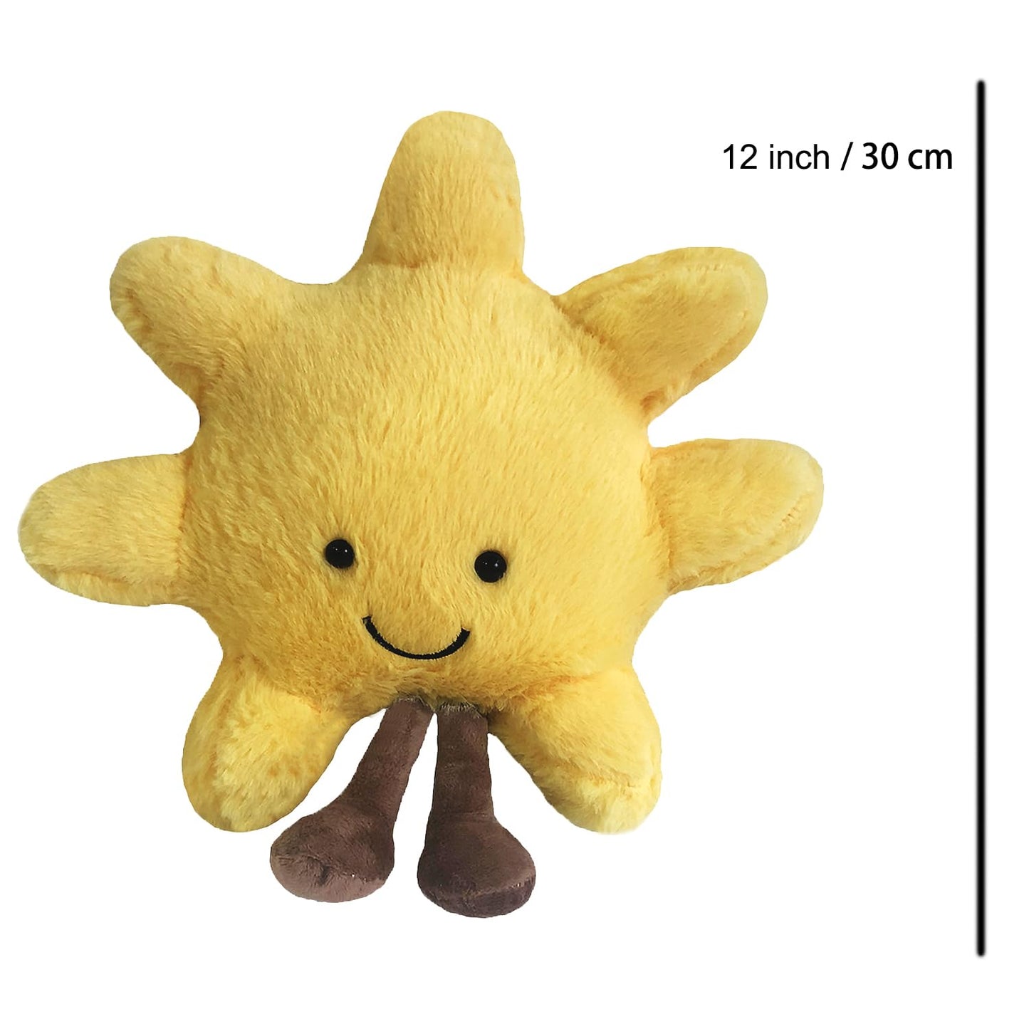 New Moon Sunshine Plush Toy Cute Smile Fun Filled Animal Pillow Soft Plush Toy for Children's Birthday Gift (Sun+Moon)