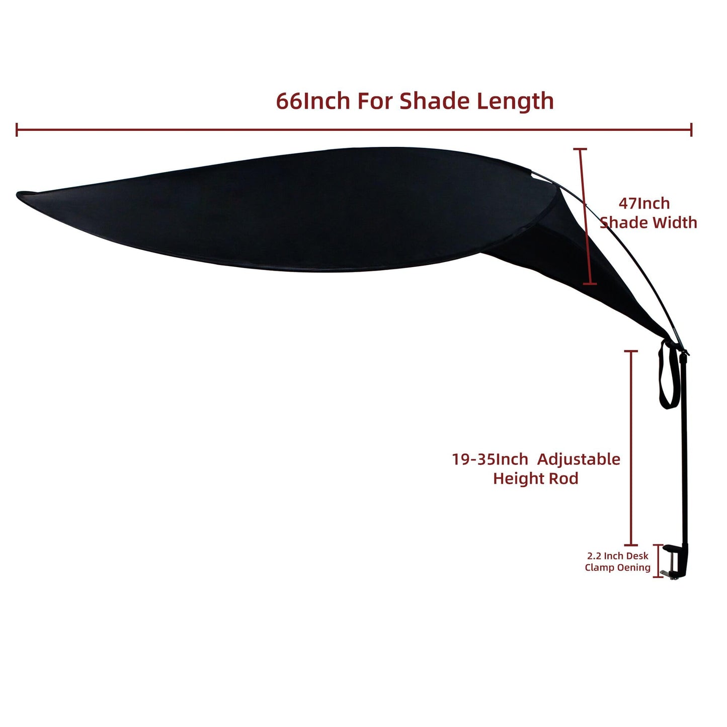 Comastbo Office Light Cover and Desk Shade,Designed for Light Sensitive Workers,idea for Office cubicles and desks., black
