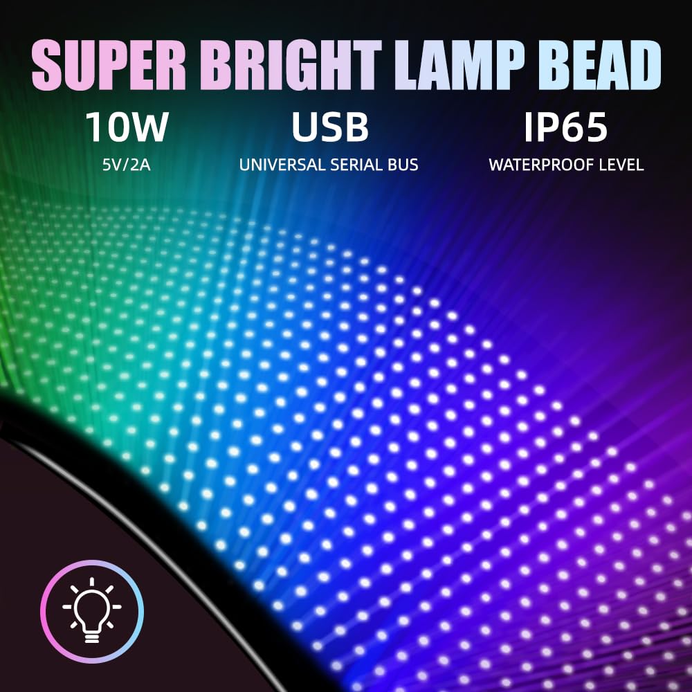 Programmable LED Sign, 35"x7.5" Scrolling Flexible Display, Bluetooth App Control, Custom Text, Patterns & Animations, USB 5V for Car, Store, Party, Bar, Hotel, Advertising Sign