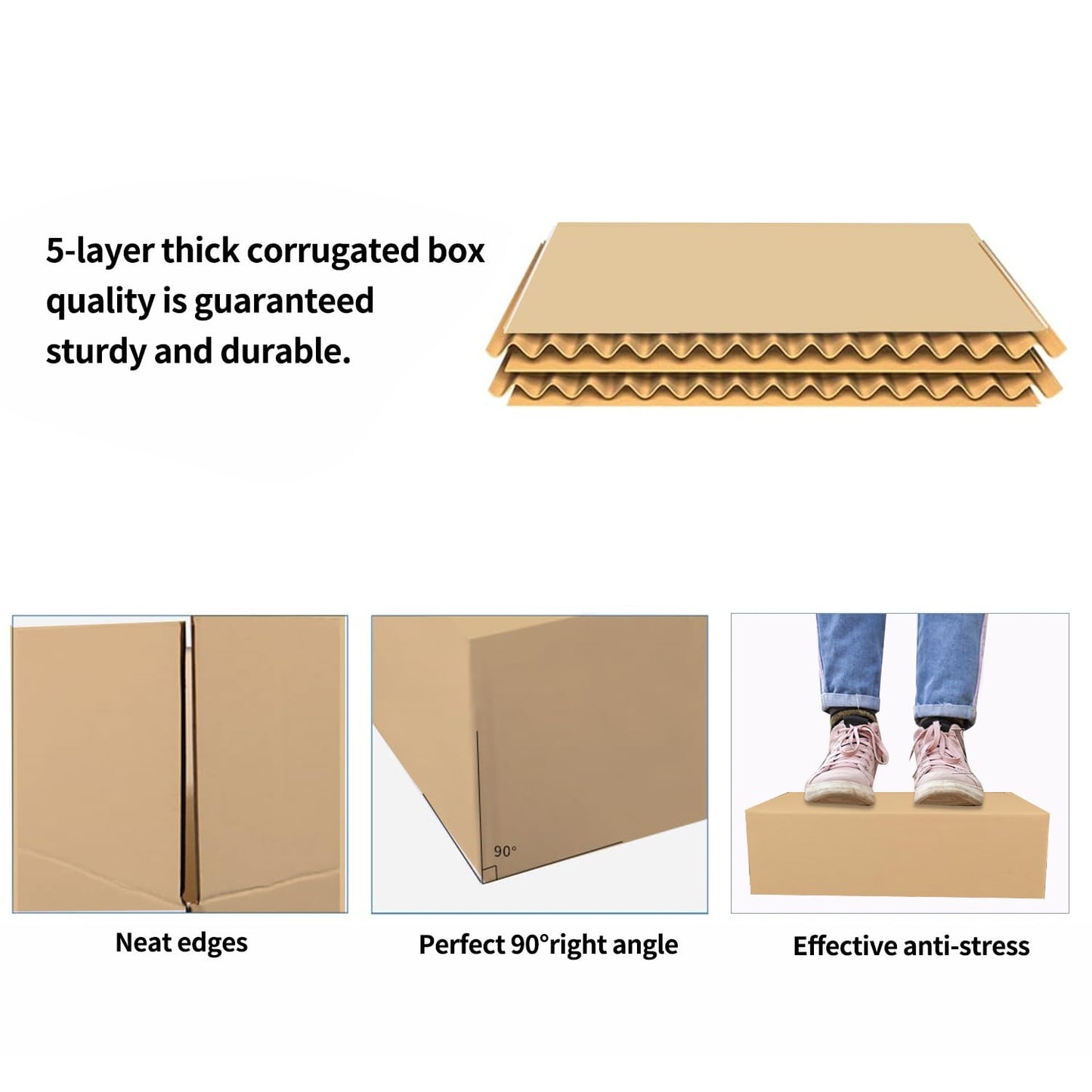 36Pcs Shipping Boxes,8x6x6,9x6x4,10x7x5 Mix and match Small Shipping Boxes