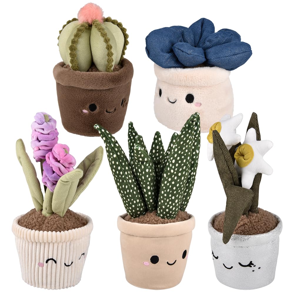 Rhode Island Novelty Plush Succulent Assortment (6 ct)