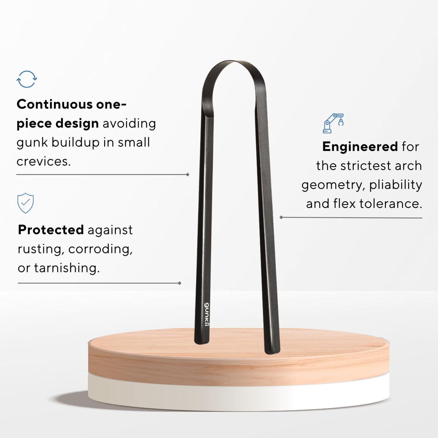 Tongue Scraper, Tongue Cleaner for Adults and Kids, Fights Bad Breath, Metal Tongue Scraper, Great for Oral Care, Oral Hygiene, Ayurveda Tongue Scraper, Hygiene Luxury Black Tongue Scraper. (3 Pack)